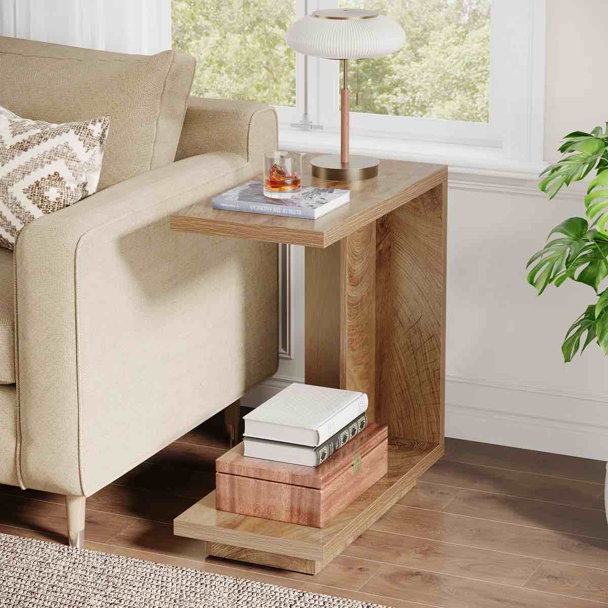 Dionnie C-Shaped End Table By Millwood Pines