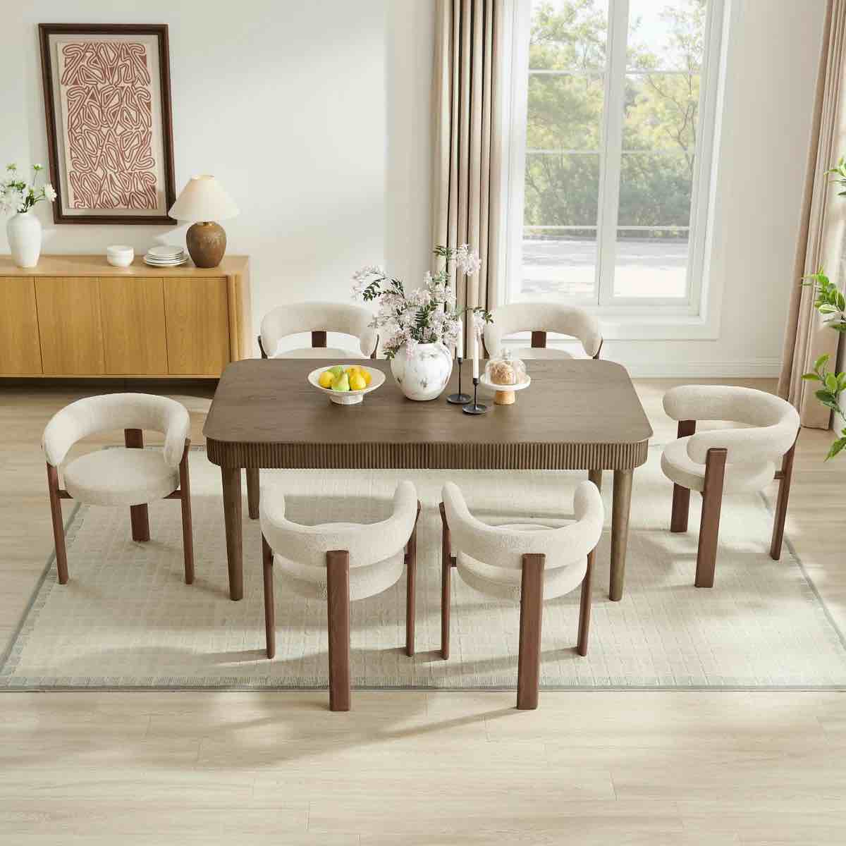 20" Seat Height Boucle Upholstered Arm Chair with Metal Legs (Set of 2) By Wade Logan®