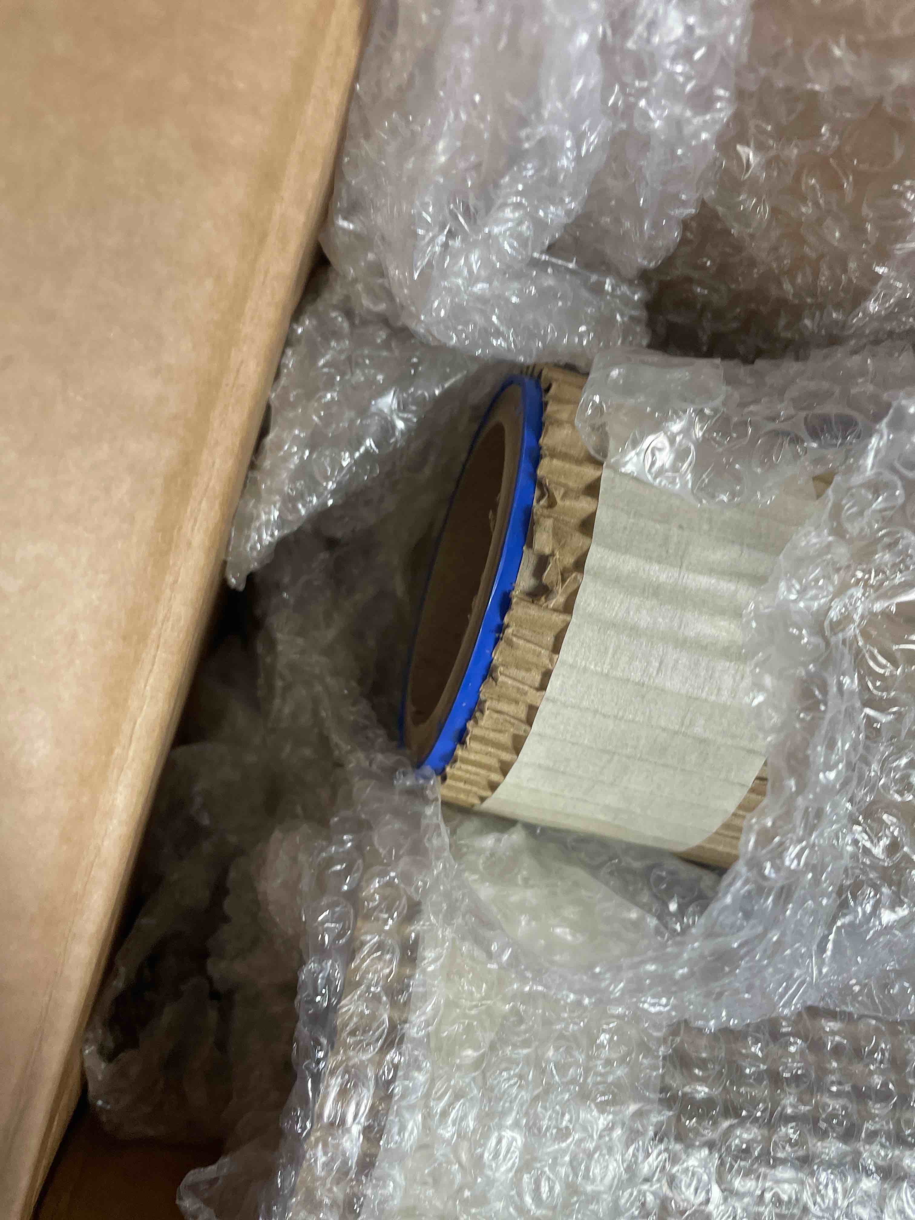 Condition photo showing New/Like New for ptfe fabric films 4ft x 50ft ( 3 blues and 1red)