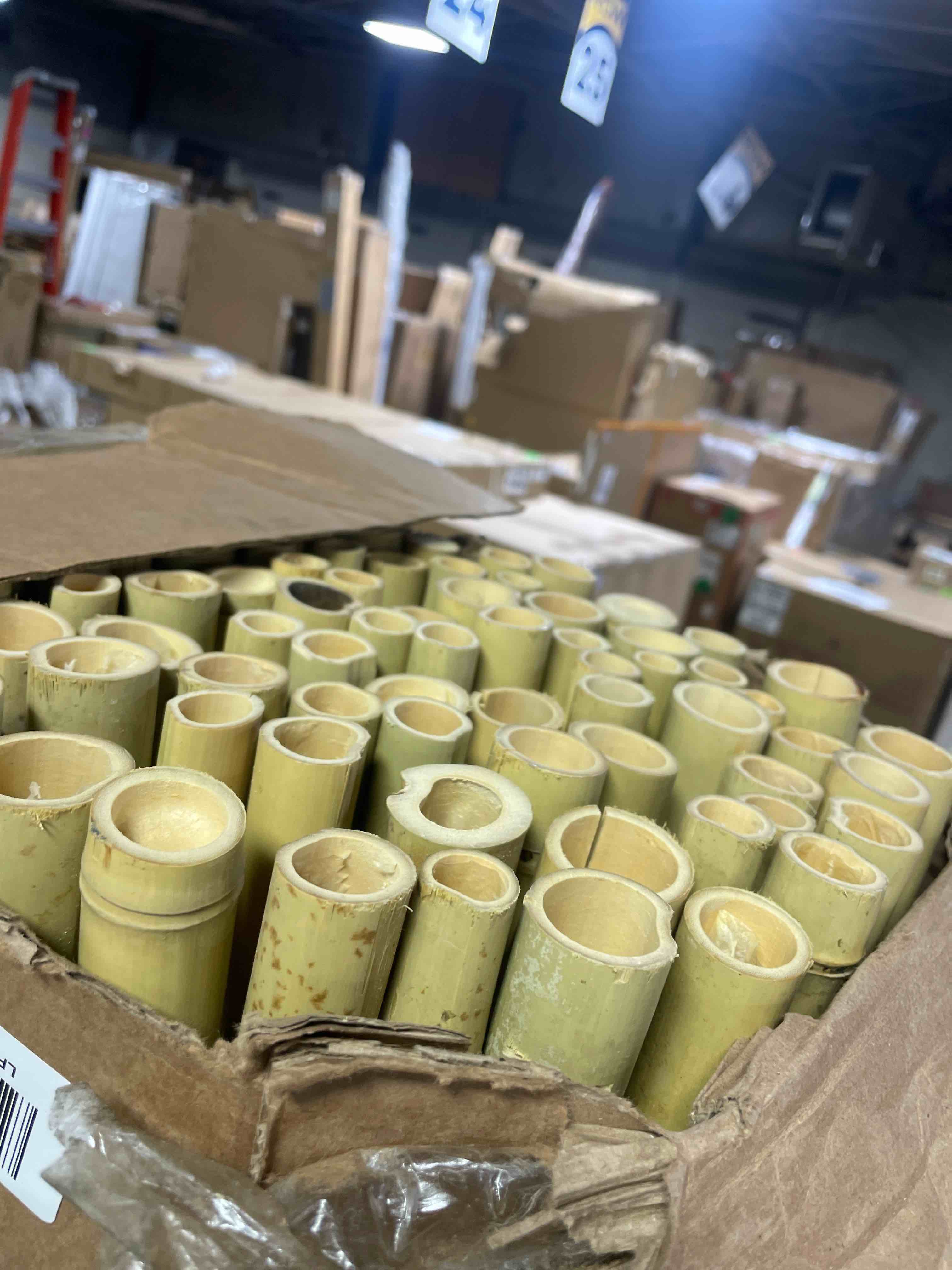 Condition photo showing New/Like New for backyard x-scapes natural bamboo fencing decorative rolled fence panel 0.75 in d x 6 ft h x 8 ft l natural 0.75 in d x 72 in h x 96 in l fence panel