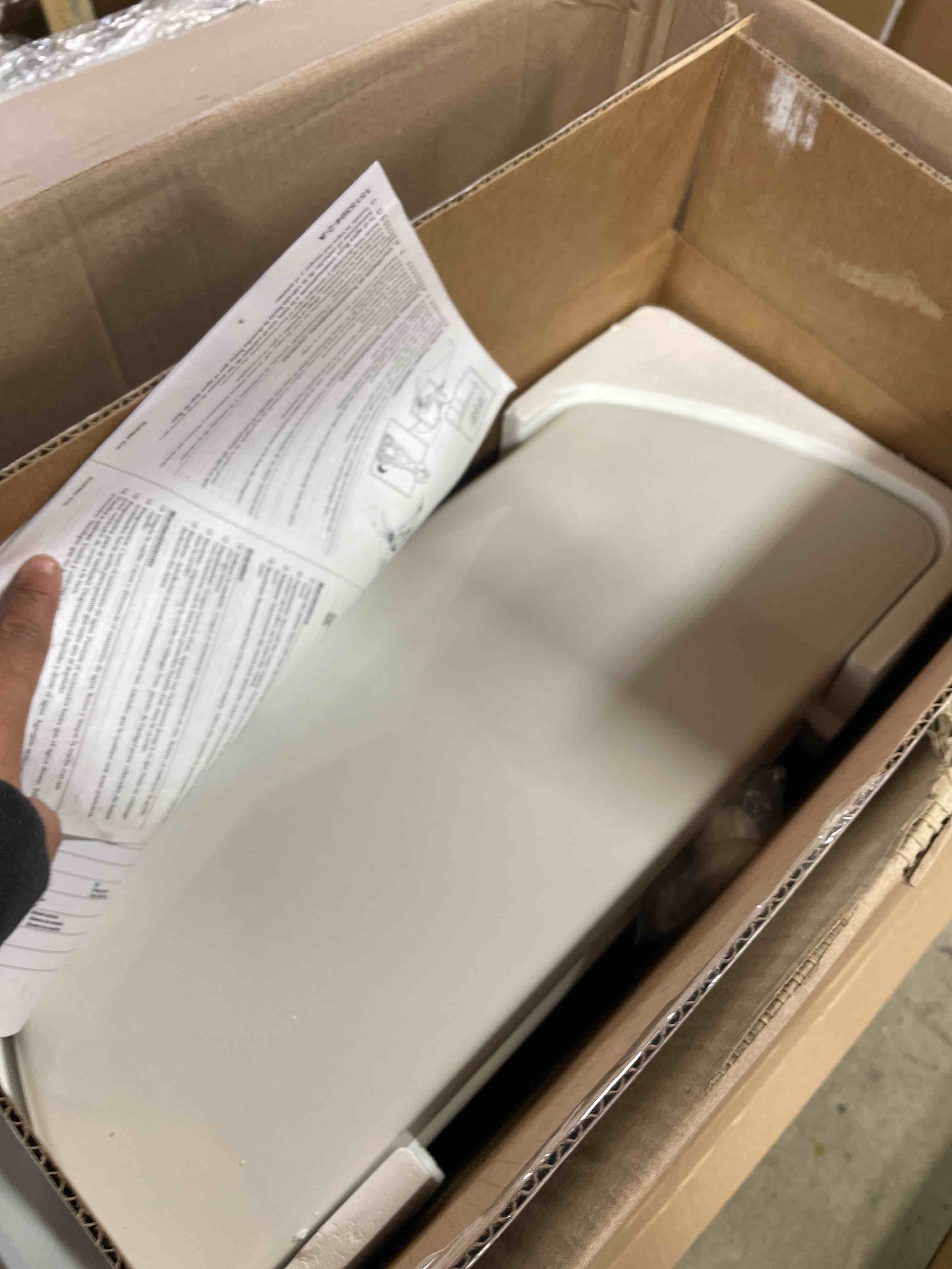 Condition photo showing New/Like New for kohler k-4645-0 highline pressure lite toilet tank, white