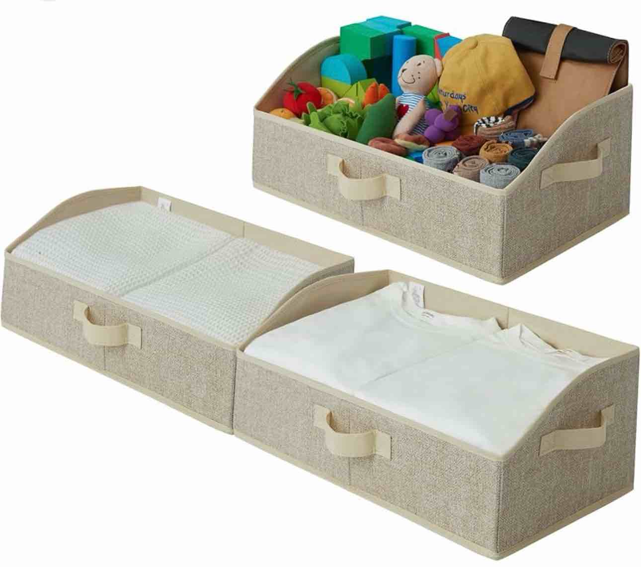 BALEINE 3 pack Fabric Closet Shelves Organizer Bins ( Similar to one in stock)