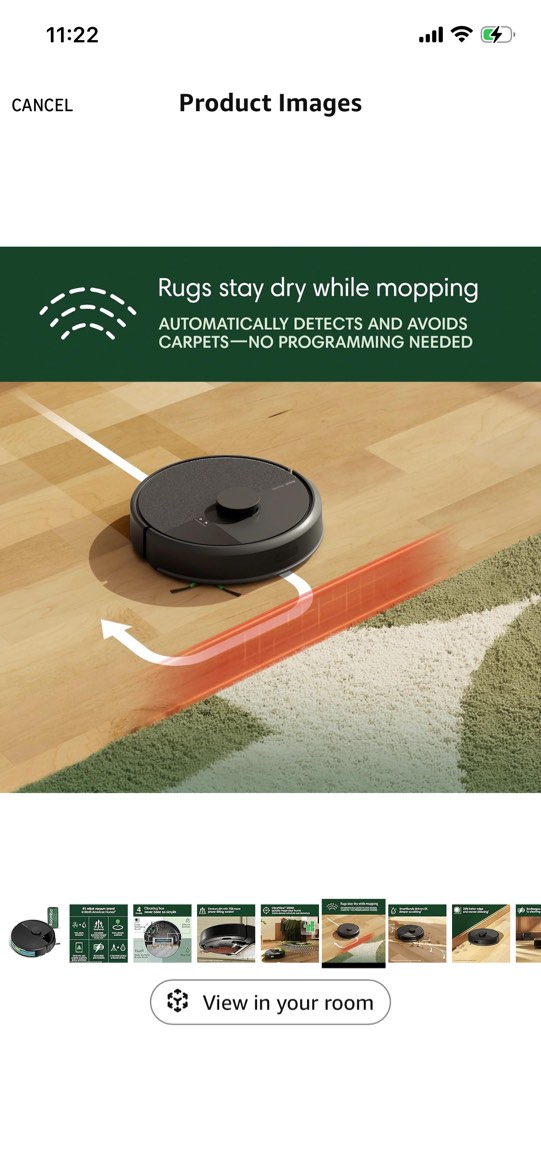   Visit the Store, iRobot iRobot Visit the Store 4.0 4.0 out of 5 stars (385) iRobot Roomba 105 Combo Robot Vacuum & Mop - Easy to use, Intense Power-Lifting Suction, LiDAR Navigation, Multiple Cleaning Modes, Avoids Mopping Carpets, Self-Charging (Missing hardware)