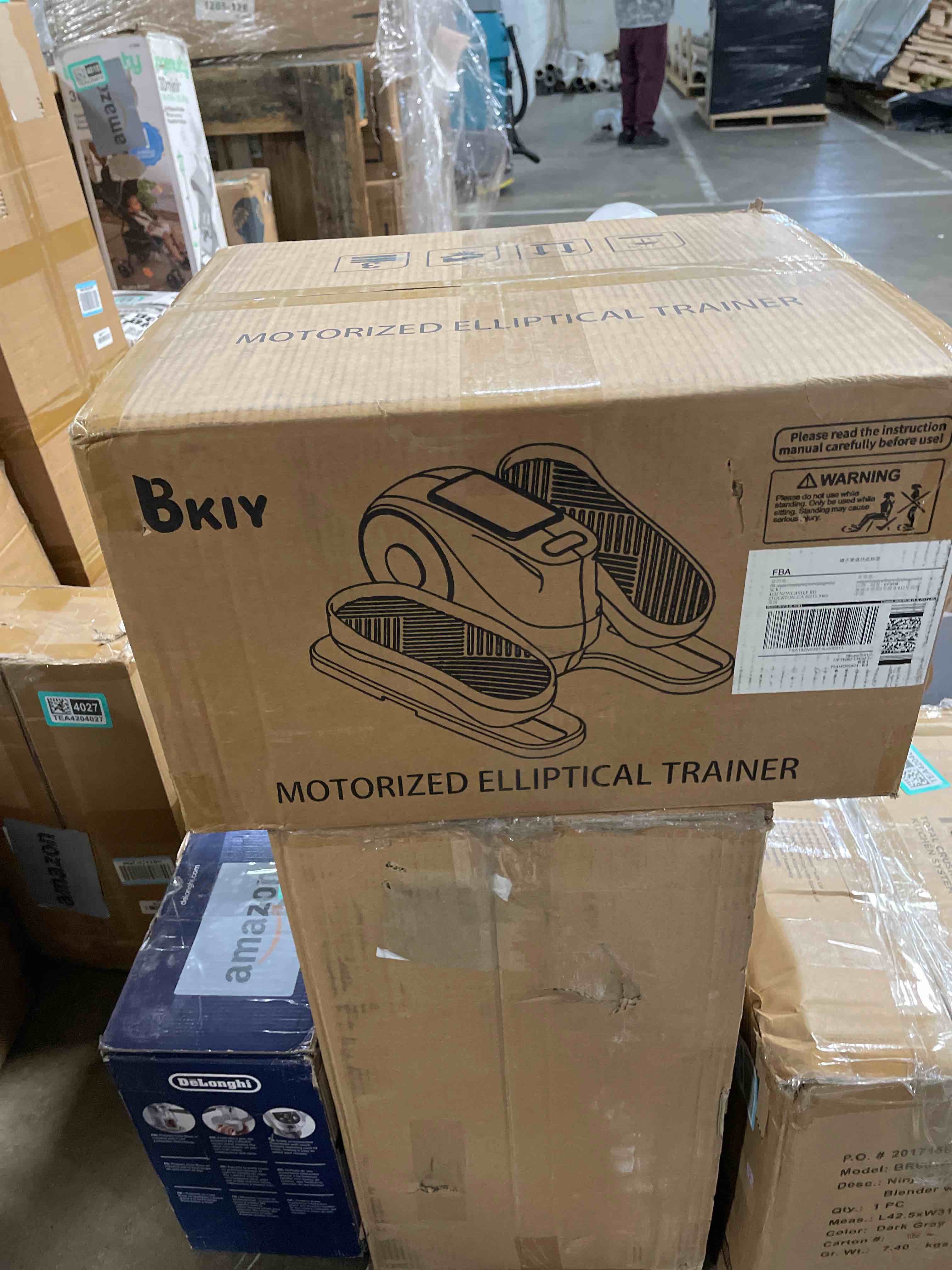 Condition photo showing Good Condition for Under Desk Elliptical Machine, Electric Under-Desk Elliptical for Seniors - Mini Elliptical Exercise Equipment for Home with 12-Speed Touch Screen, Remote Control & Reversible Motion