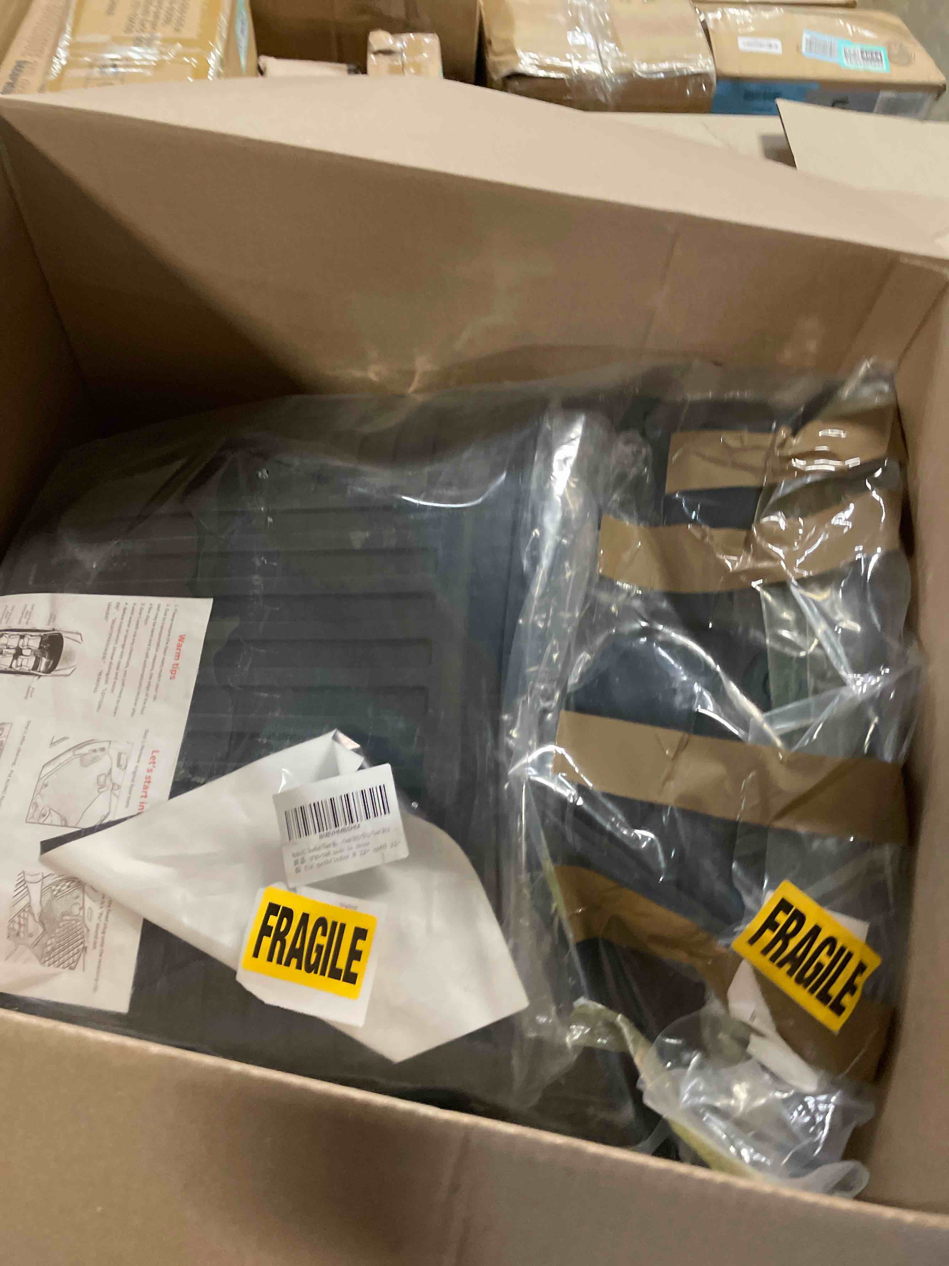 Condition photo showing Good Condition for Auxko All Weather Floor Mats Fit for Nissan Pathfinder 2022-2025(8 Seat) / Infiniti QX60 2022-2025 (7 Seat) TPE Rubber Liners Set All Season Guard Odorless Anti-Slip Floor Mats pathfinder 8p & qx60 7p|2022-2025|floor mats A