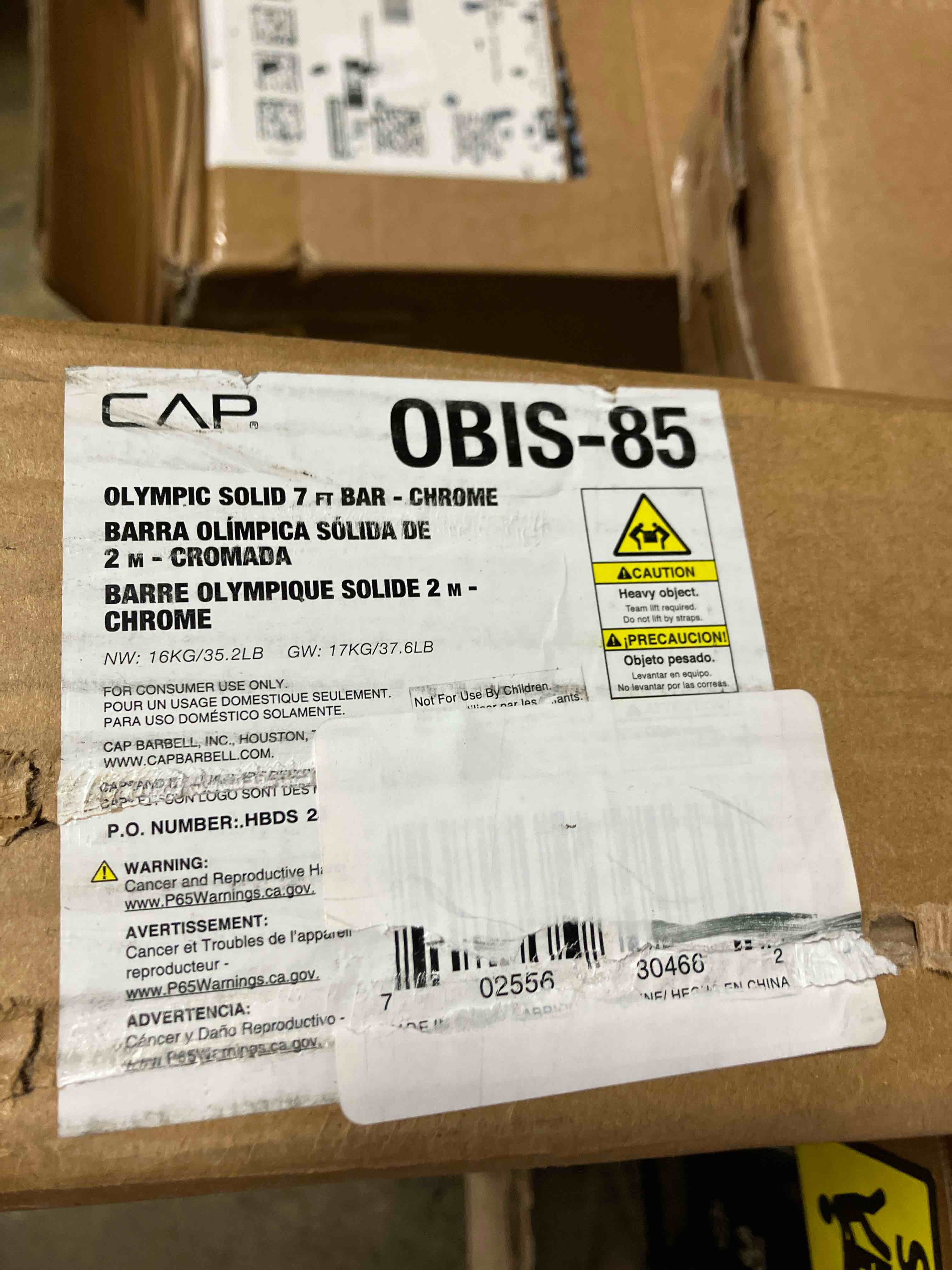 Condition photo showing New/Like New for CAP Barbell 2-Inch Olympic 7 ft Barbell Bars | Multiple Options