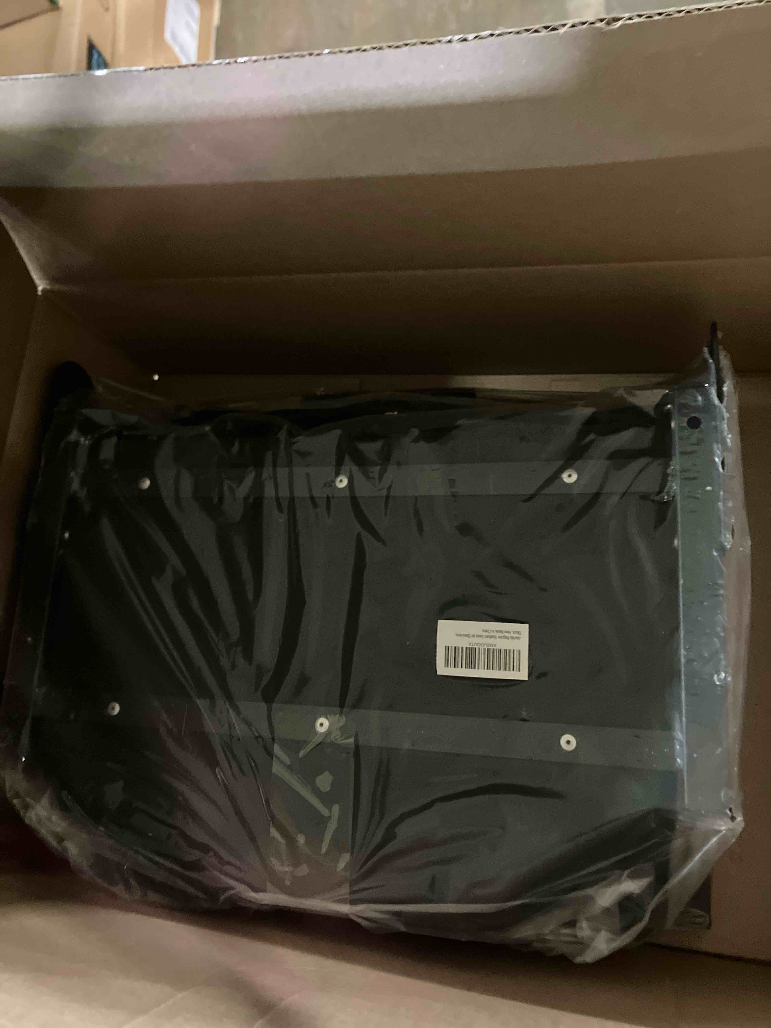 Condition photo showing New/Like New for Stadium Seats for Bleachers, Bleacher Seats with Ultra Padded Comfy Foam Backs and Cushion, Wide Portable Stadium Chairs with Back Support and Shoulder Strap Regular - 16.9"W x 13.2"D x 15.4"H Black 1