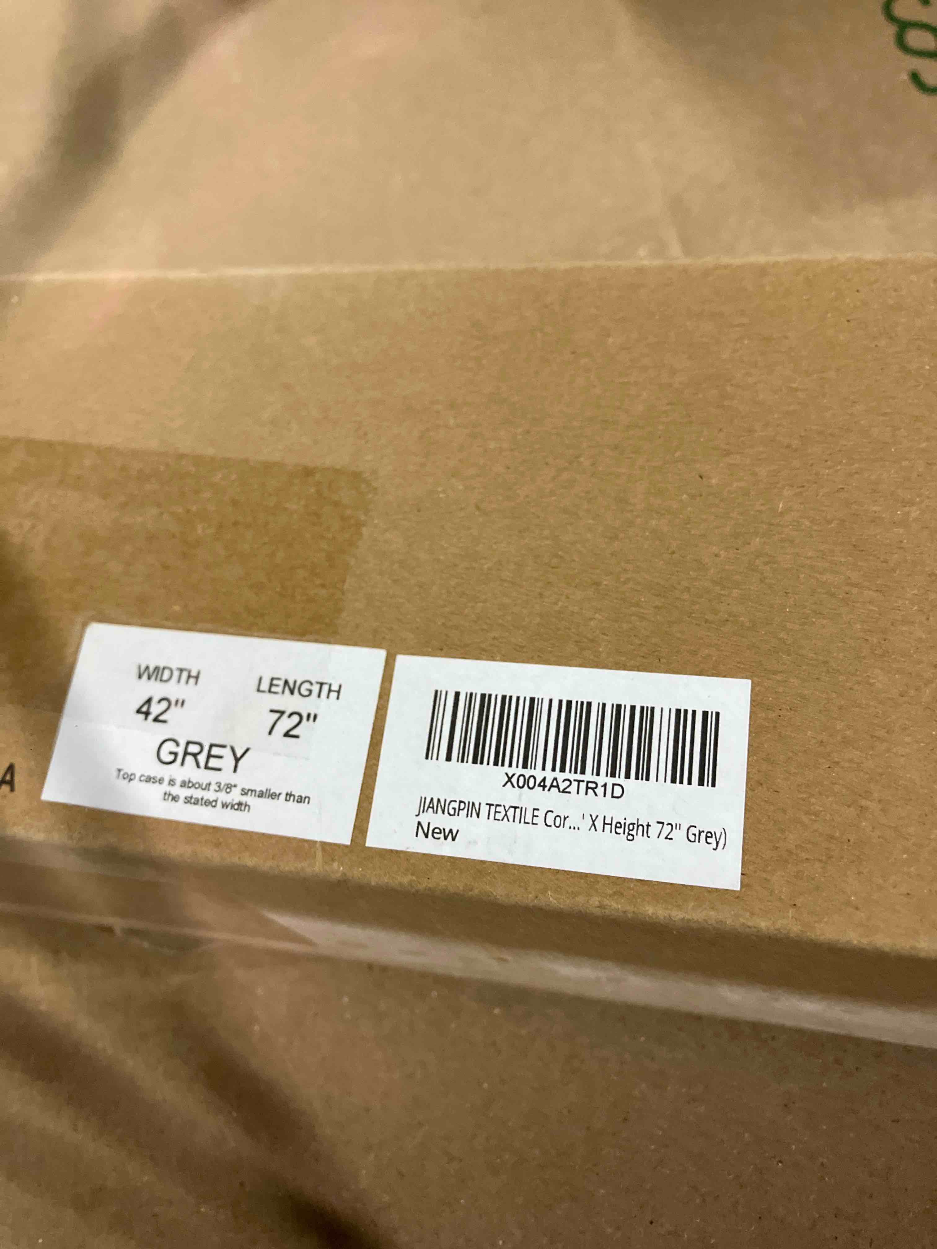 Condition photo showing New/Like New for Cordless Zebra Blinds Window Blind Zebra Shade Blinds for Windows Roller Sheer Shades Privacy Light Filtering Shades for Home Kitchen Bathroom (Width 42'' X Height 72'' Grey)