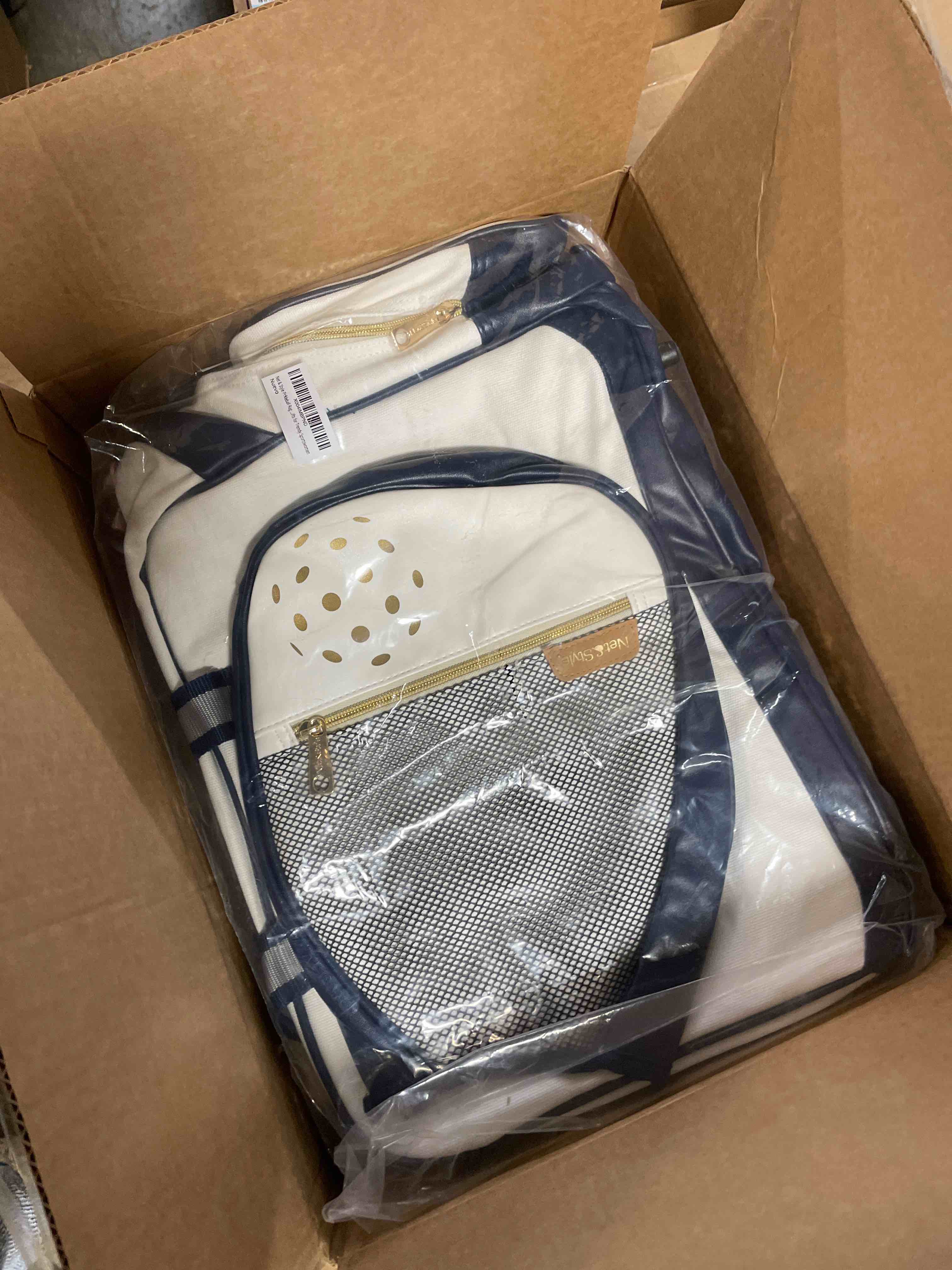 Condition photo showing New/Like New for Net & Style Pickleball Backpack With Paddle Holder Large Capacity Bag For Men And Women With Ball Pocket Water Bottle Storage Stylish Lightweight Design For Outdoor Sports And Travel Use