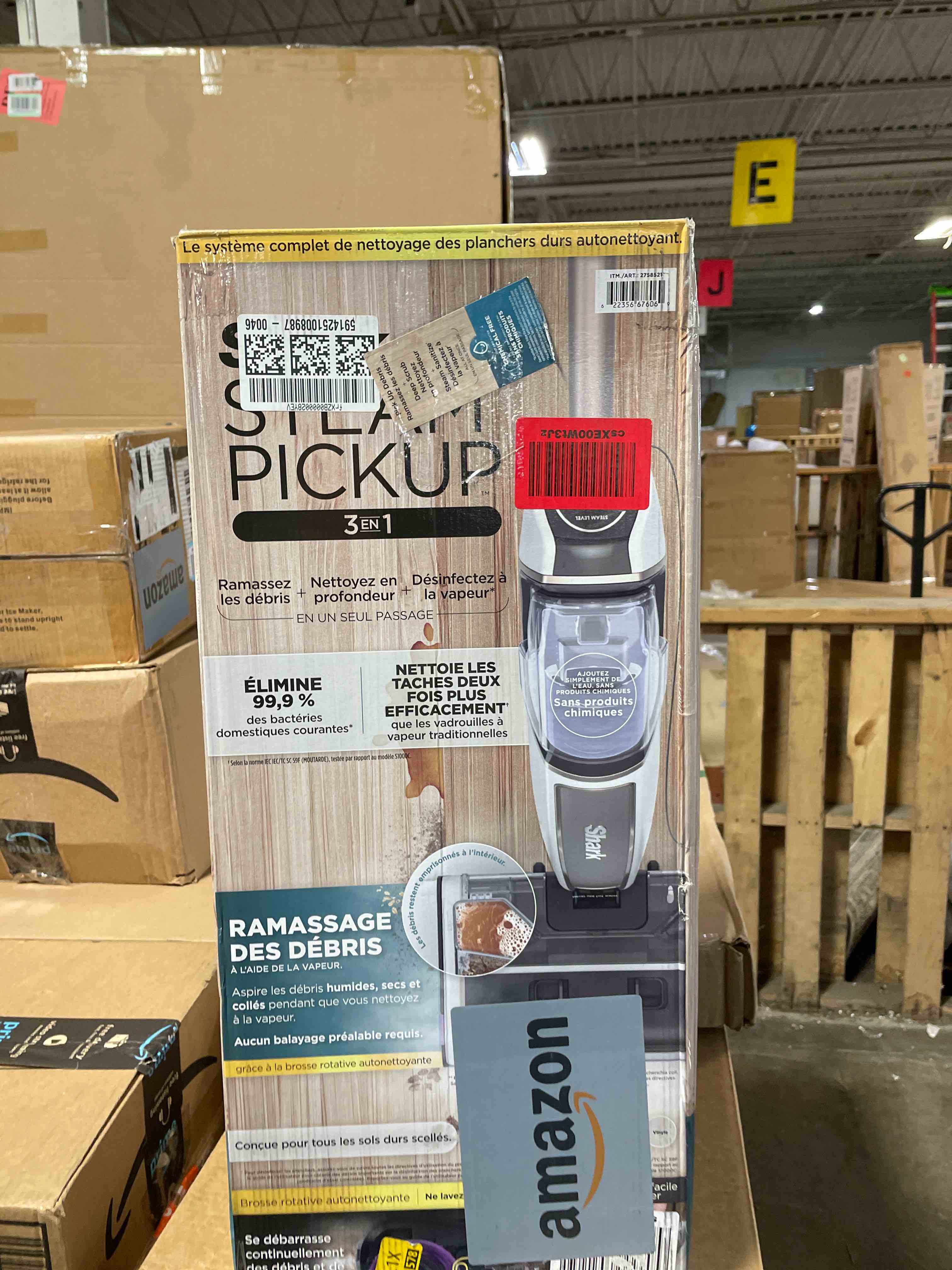 Condition photo showing Good Condition for Shark Steam Pickup Lightweight 3-in-1 Steam Mop Cleaner Picks Up Debris, Deep Scrubs & Steam Sanitizes - All At Once for Home with Sealed Hard Floors like Hardwood, Tile & Laminate, SD201 (Used, missing minor parts that can be easily replaced, item is still usable without the minor parts)