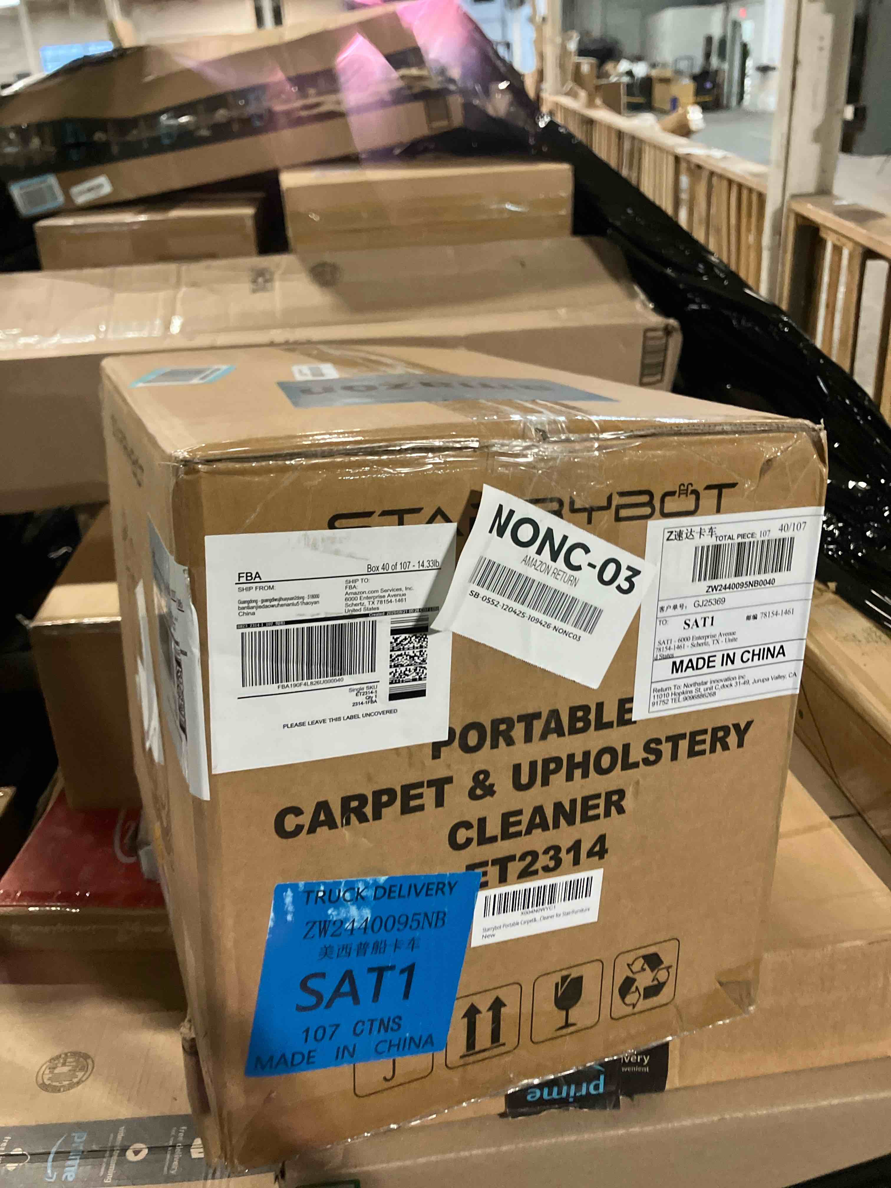 Condition photo showing New/Like New for Portable Carpet Cleaner Machine with Steam and Heating Techology,15Kpa Powerful Suction with Versatile Tools for Pets, Couch, Car,Self-Cleaning