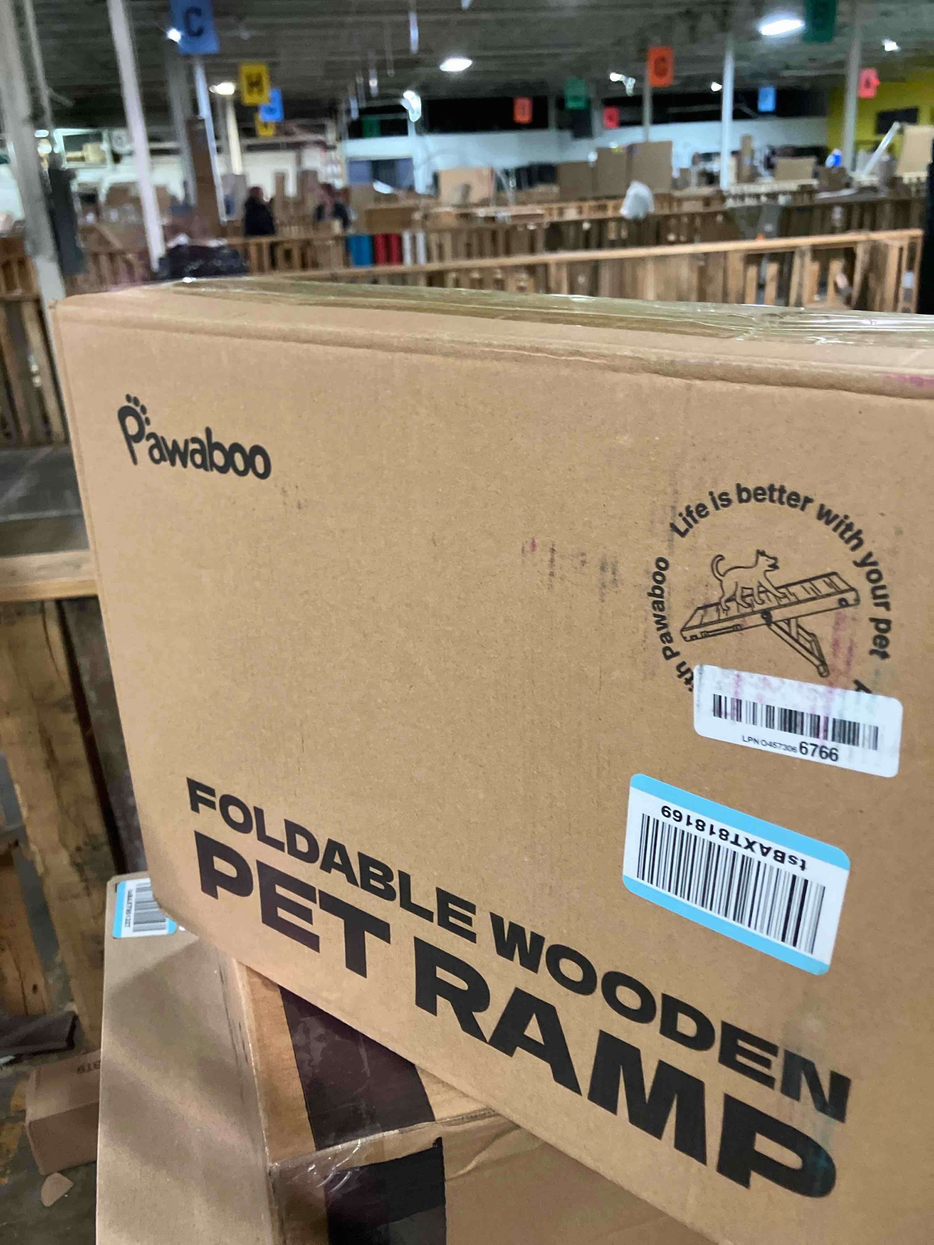 Condition photo showing New/Like New for 2025 Upgraded Dog Ramp for Couch, Foldable Small Dog Ramp for Low Bed, 4 Adjustable Height from 13'' to 21", Portable Stable Pet Steps with Non-Slip Pad, Pet Ramps Use for Sofa Couch Stairs 80×30cm-for couch A-wood Color