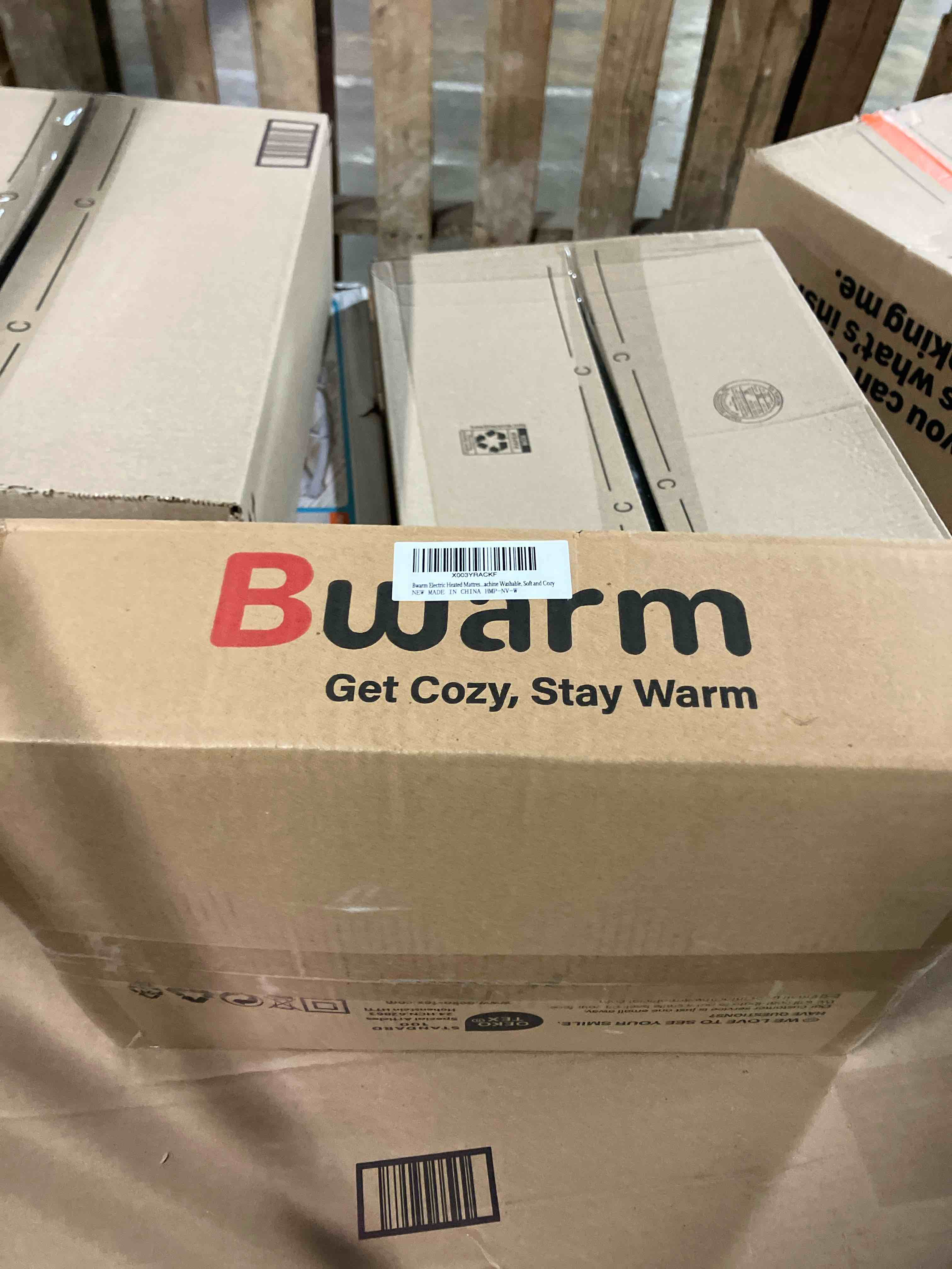 Condition photo showing New/Like New for Bwarm Electric Heated Mattress Pad Twin Size, 39" x 75", Bed Warmer, 9 Heat Settings, 1-12 Hours Auto Off, Deep Pocket, Fast Heating, Machine Washable, Soft and Cozy
