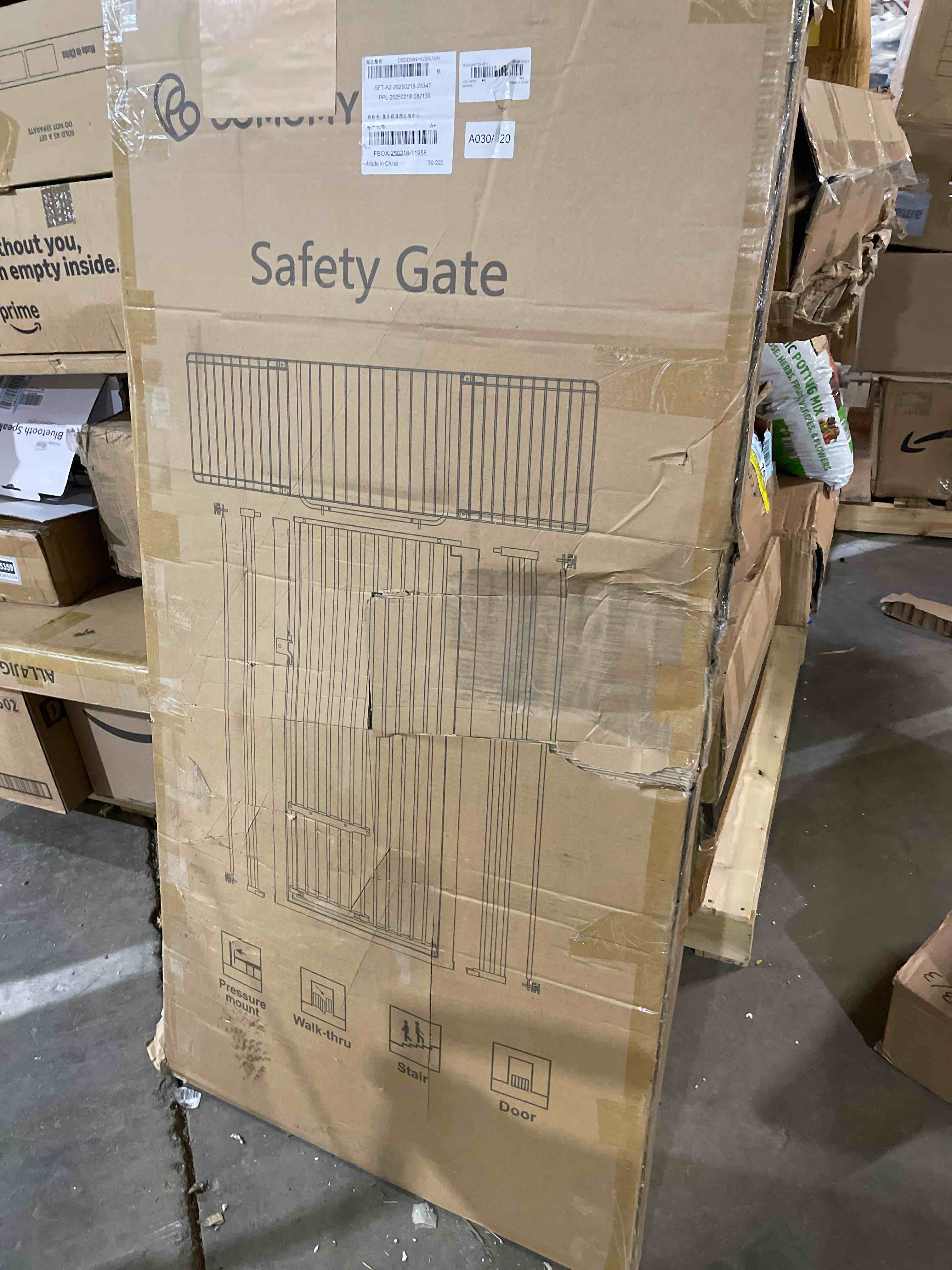 Condition photo showing Good Condition for COMOMY 55.1" Tall Narrow-Spaced Bars, Suitable for 55.1"/71" Pet Gate, Cat-Proof & Anti-Climb Design, for Stairs, Doorways, and Pets (White, 55.1" Tall 0.5" Wide)