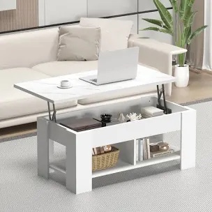 sparta lift top extendable coffee table with storage (used)