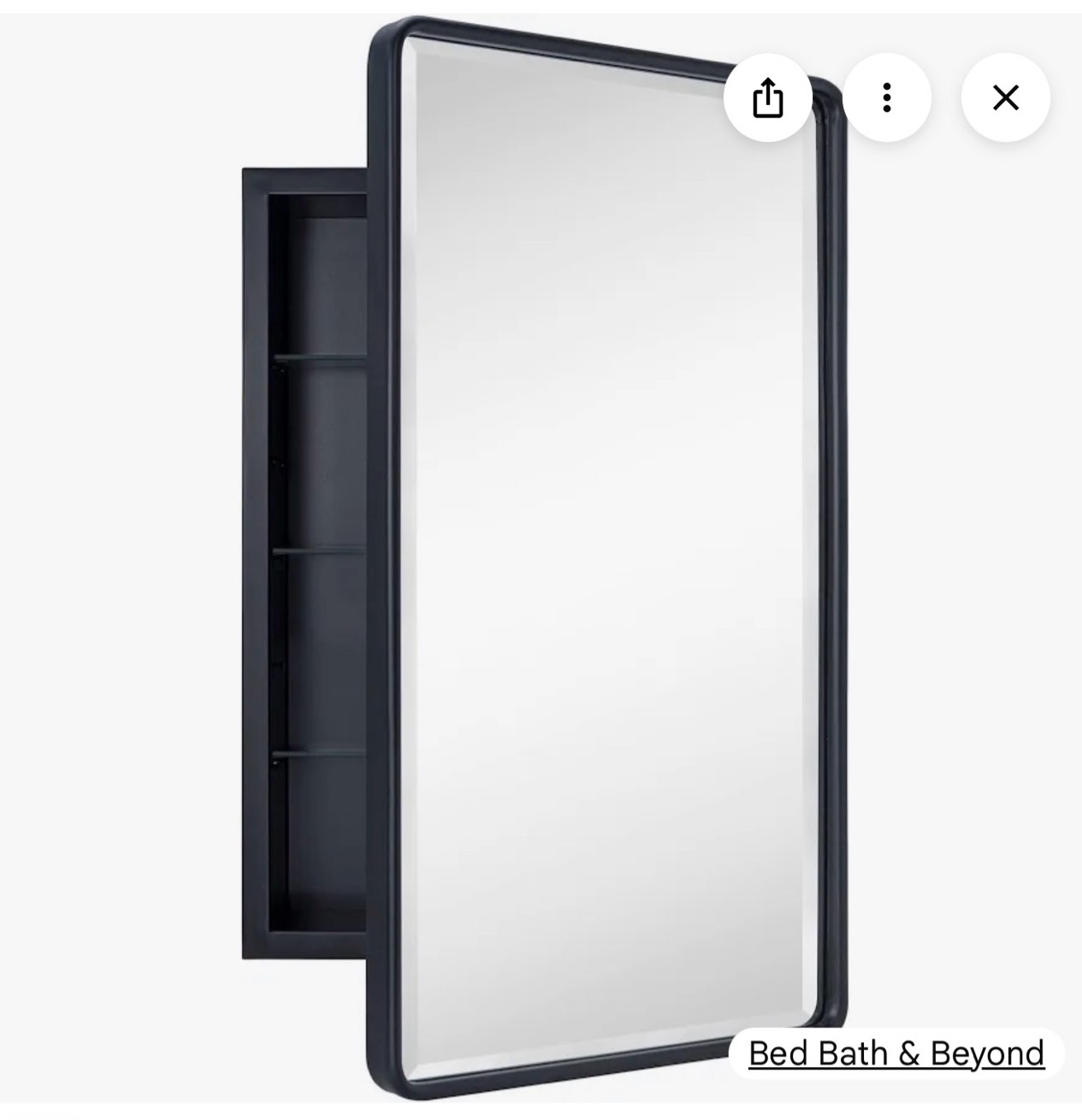 TEHOME Farmhouse Recessed Metal Bathroom Medicine Cabinets with Mirror