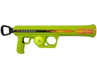 Hyper Pet K9 Kannon Dog Tennis Ball Launcher Interactive Dog Toy with 1 Dog Ball  Green