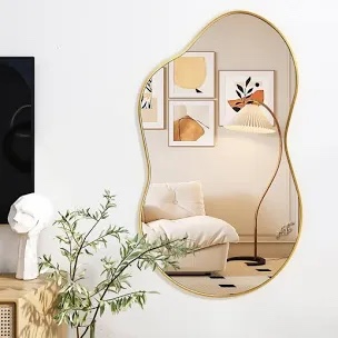 Cloud Shaped Metal Wall Mirror