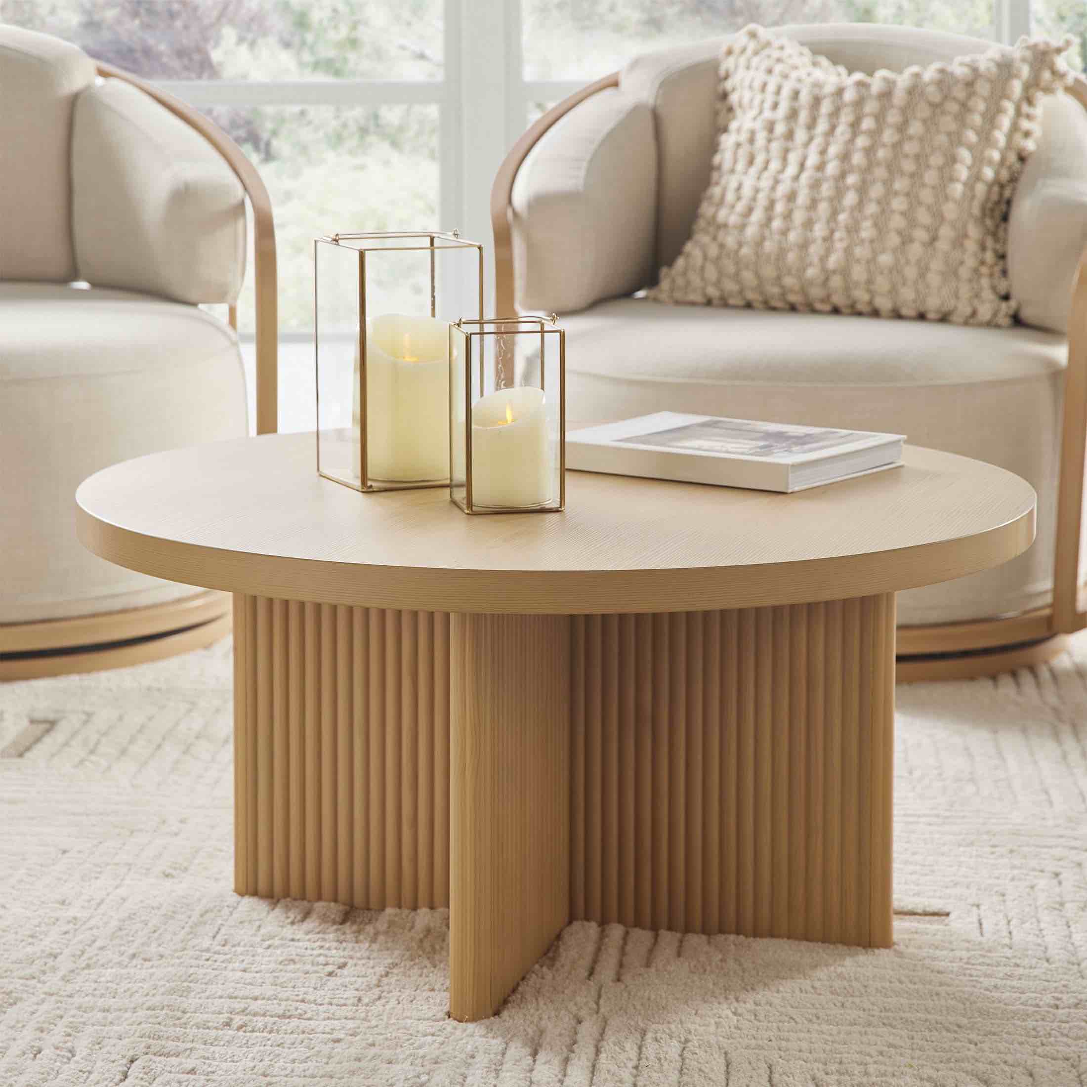 Gortyn Fluted Coffee Table