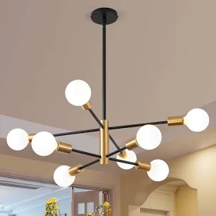 Croner Dimmable Sputnik lighting fixture black and gold