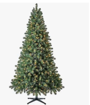 holiday time 7 ft pre-lit duncan fir artificial christmas tree