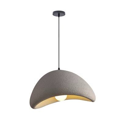1-Light Gray Polyester Geometric Pendant