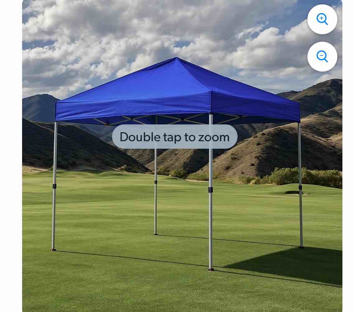 Personal-Shelter® 10’x10’ Pop Up Canopy, One-Person Setup with Wheel-Bag & Spikes