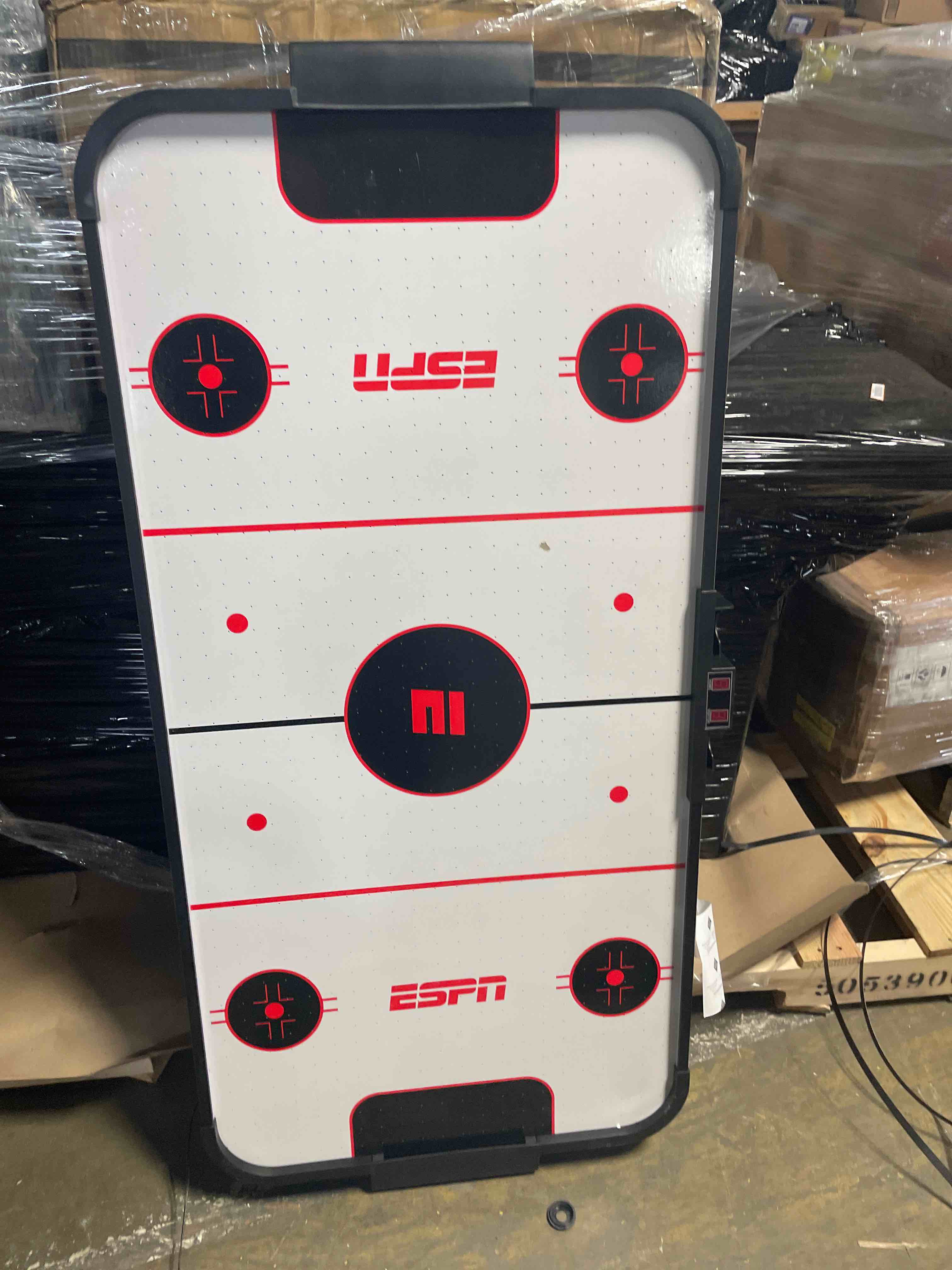Condition photo showing As Is for ESPN Jumbo LED Tabletop Air Hockey Set