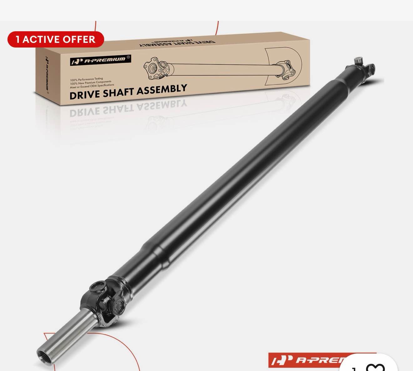 A-Premium Driveshaft Prop Shaft Assembly Rear for Chevrolet Silverado 1500 2005