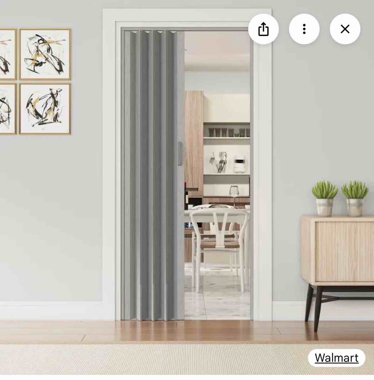 techni home loft series 48" premium double walled foldable accordion doors