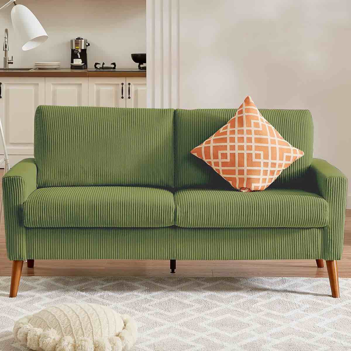 loveseat sofa mid century modern small couches for small spaces