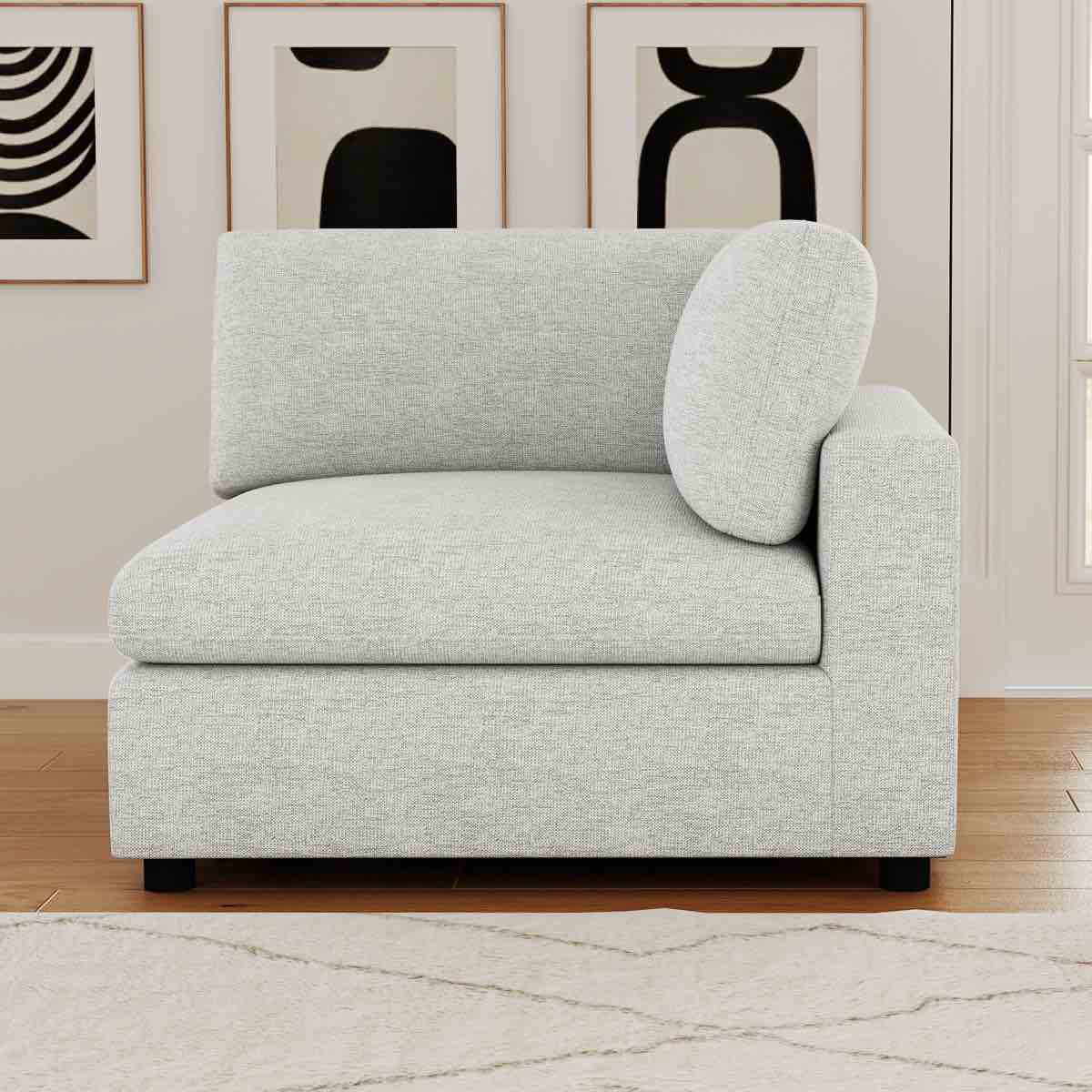 Bodhild Boucle Upholstered Accent Chair (Left Side OF Couch Only)