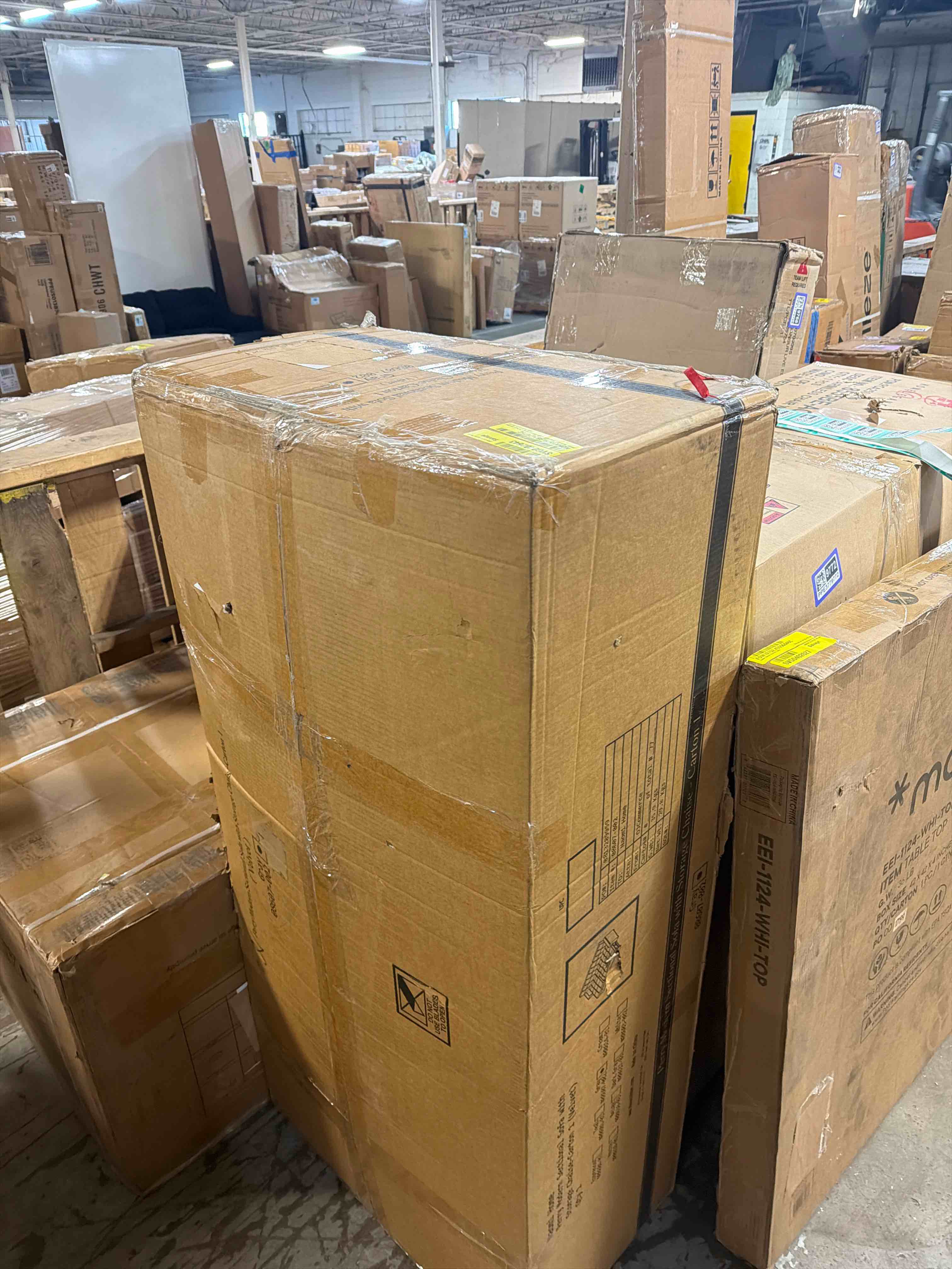 Condition photo showing As Is for Fane Reversible L-Shaped Sectional Leather Sleeper Sofa Bed with Storage Chaise – Pull Out Couch for Living Room, Elegant Convertible Sofa Offering Comfort, Durability, and Extra Space (Box 1 of 2 Only)