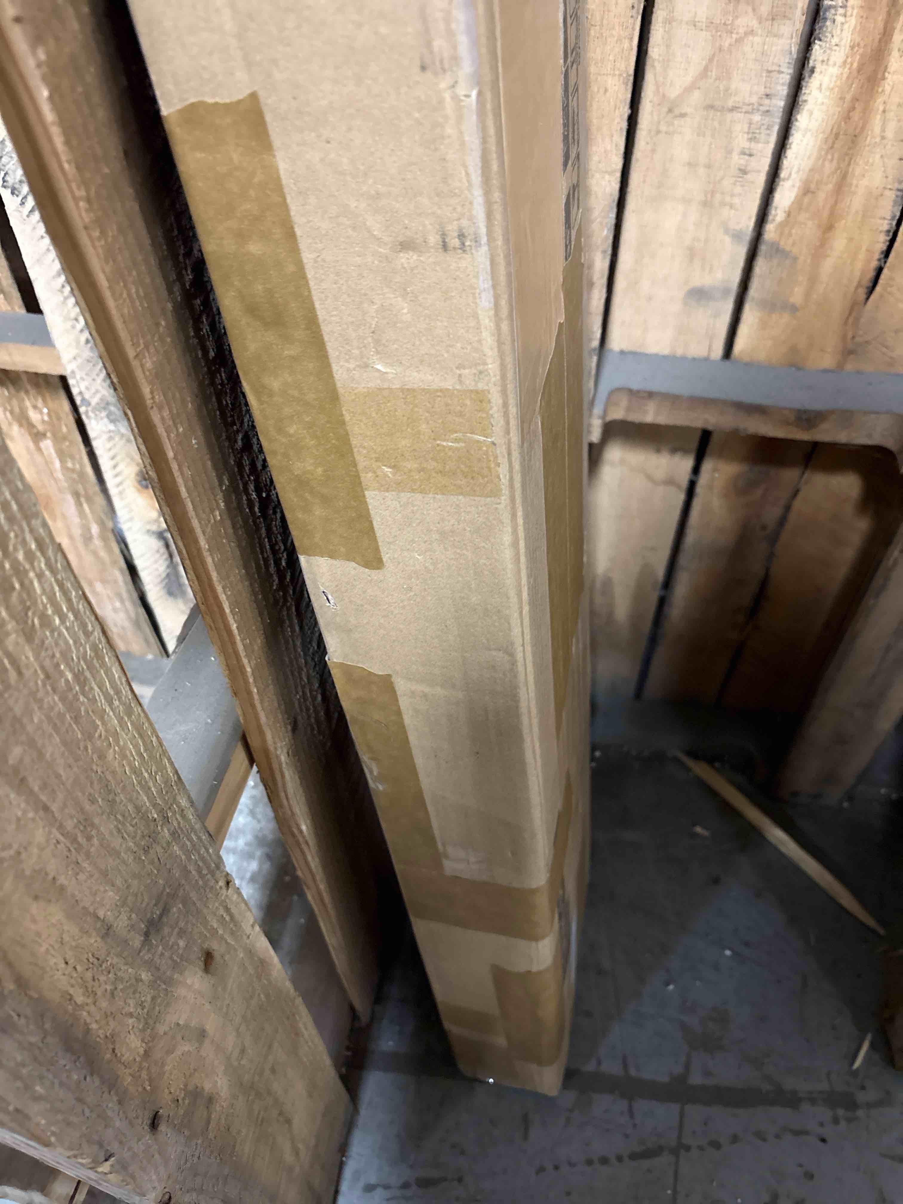 Condition photo showing New/Like New for Desseray Set of 2 Reclaimed Elm Floating Shelves