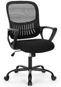 black office chair c-3718-bk