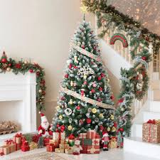 9ft pre lit christmas tree