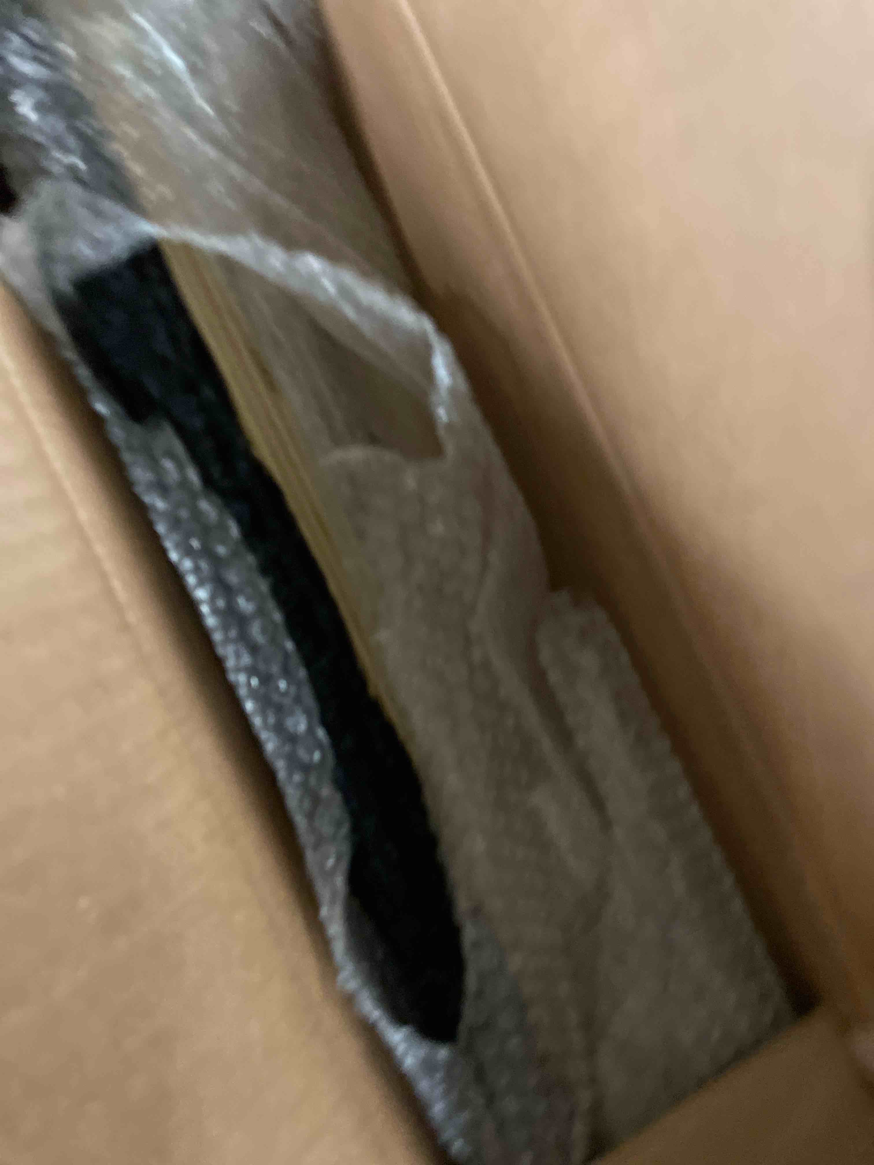 Condition photo showing New/Like New for Dog Ramp for Bed - Foldable Small to Large Dog Ramp for Couch - 6 Adjustable Height from 12" to 24" - Stairs with High Traction Mat - Wooden Portable Ramp for Dogs to Get on Bed Couch Car Up to 200LBS Burlywood(black)