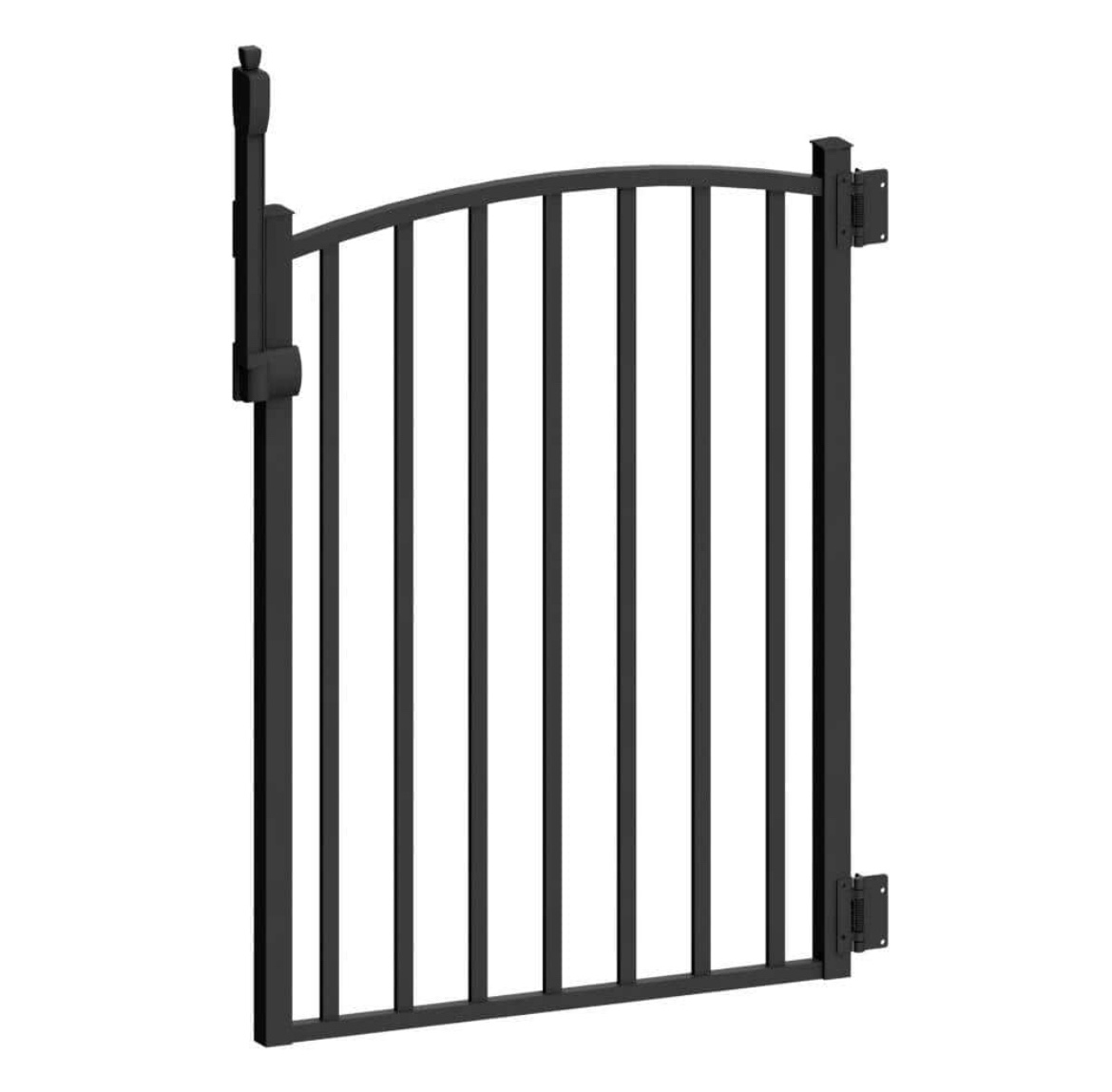 Aquatine 3 ft. x 4 ft. Black Aluminum Fence Pool Gate