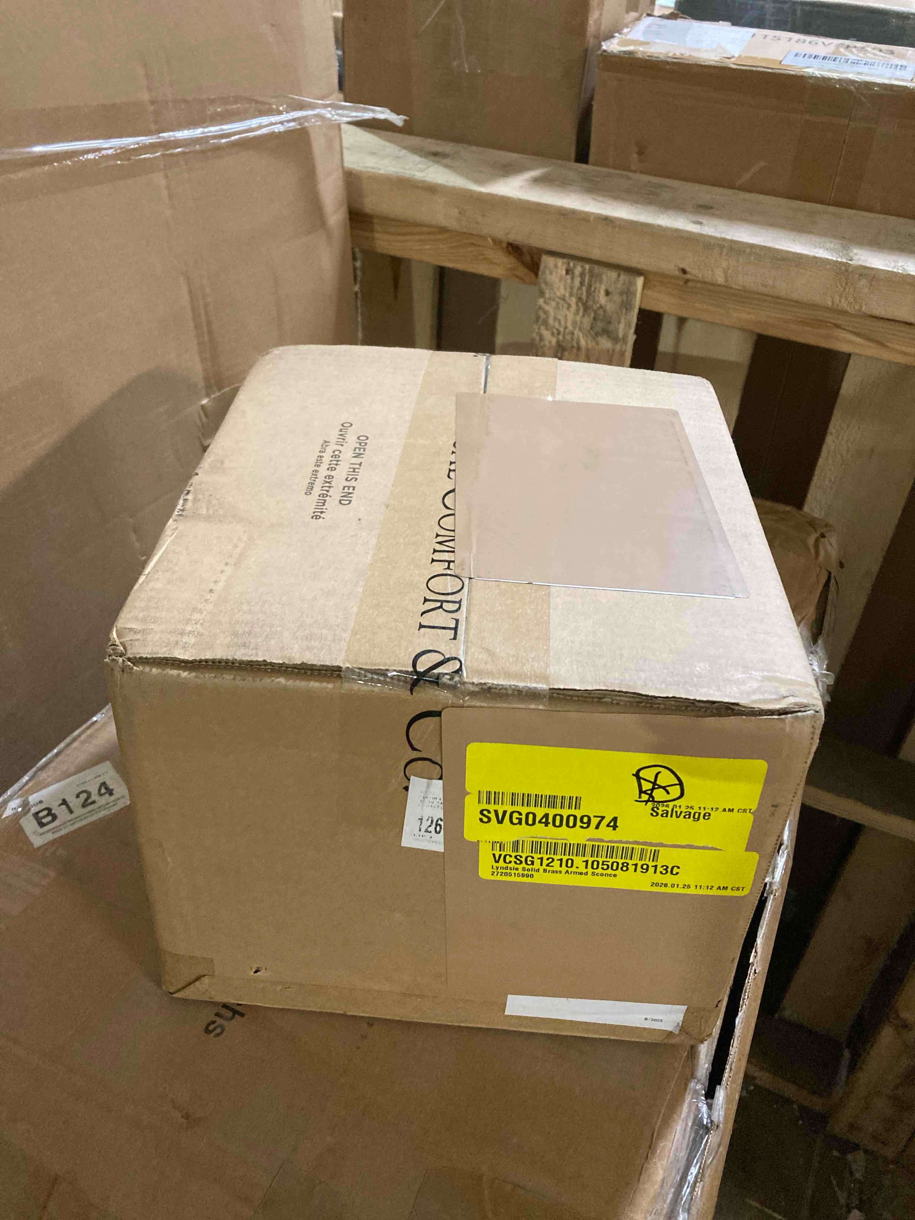 Condition photo showing New/Like New for Lyndsie Solid Brass Armed Sconce