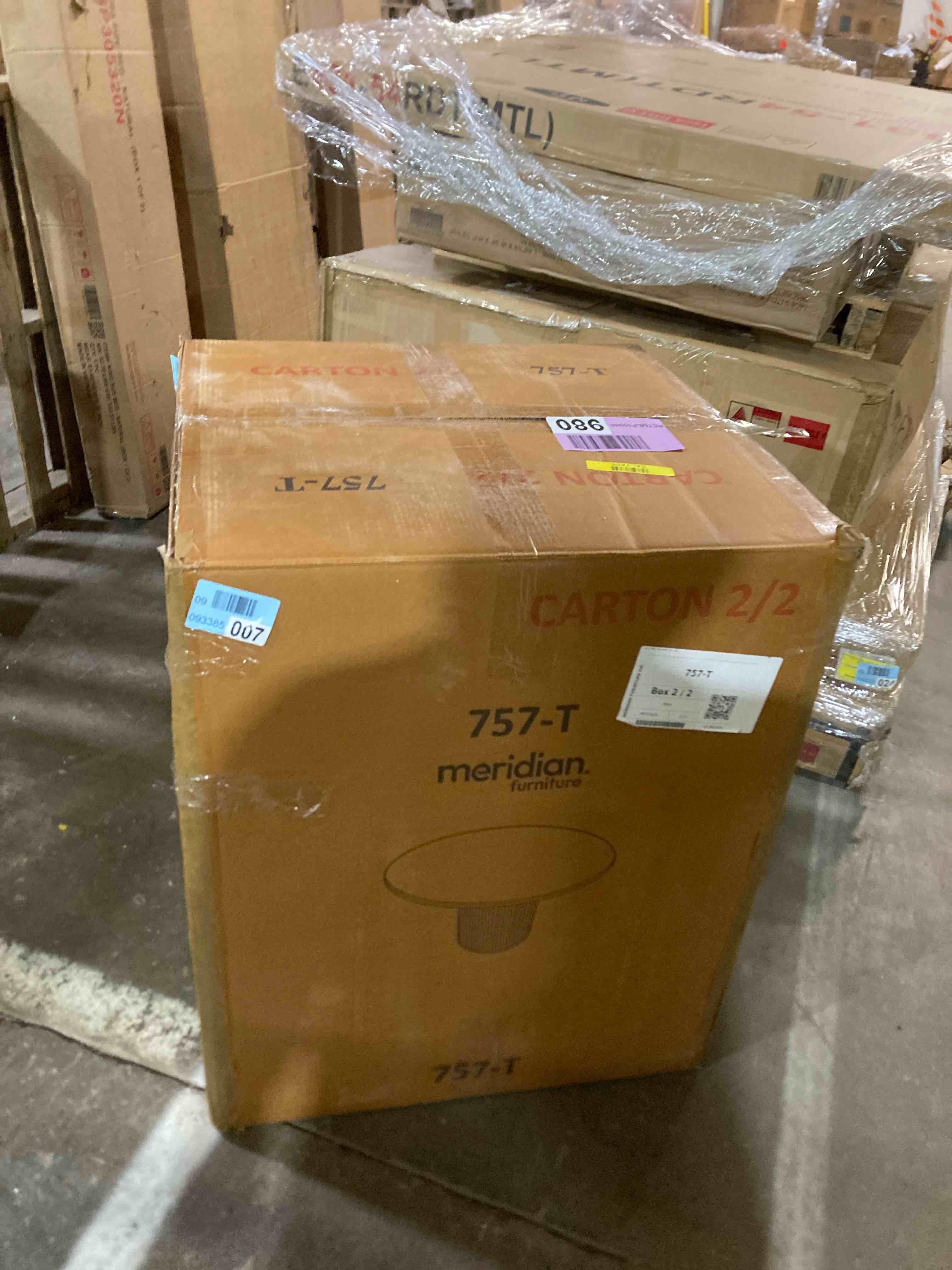 Condition photo showing New/Like New for Meridian Furniture 757-T Dinning Table (Base Only)