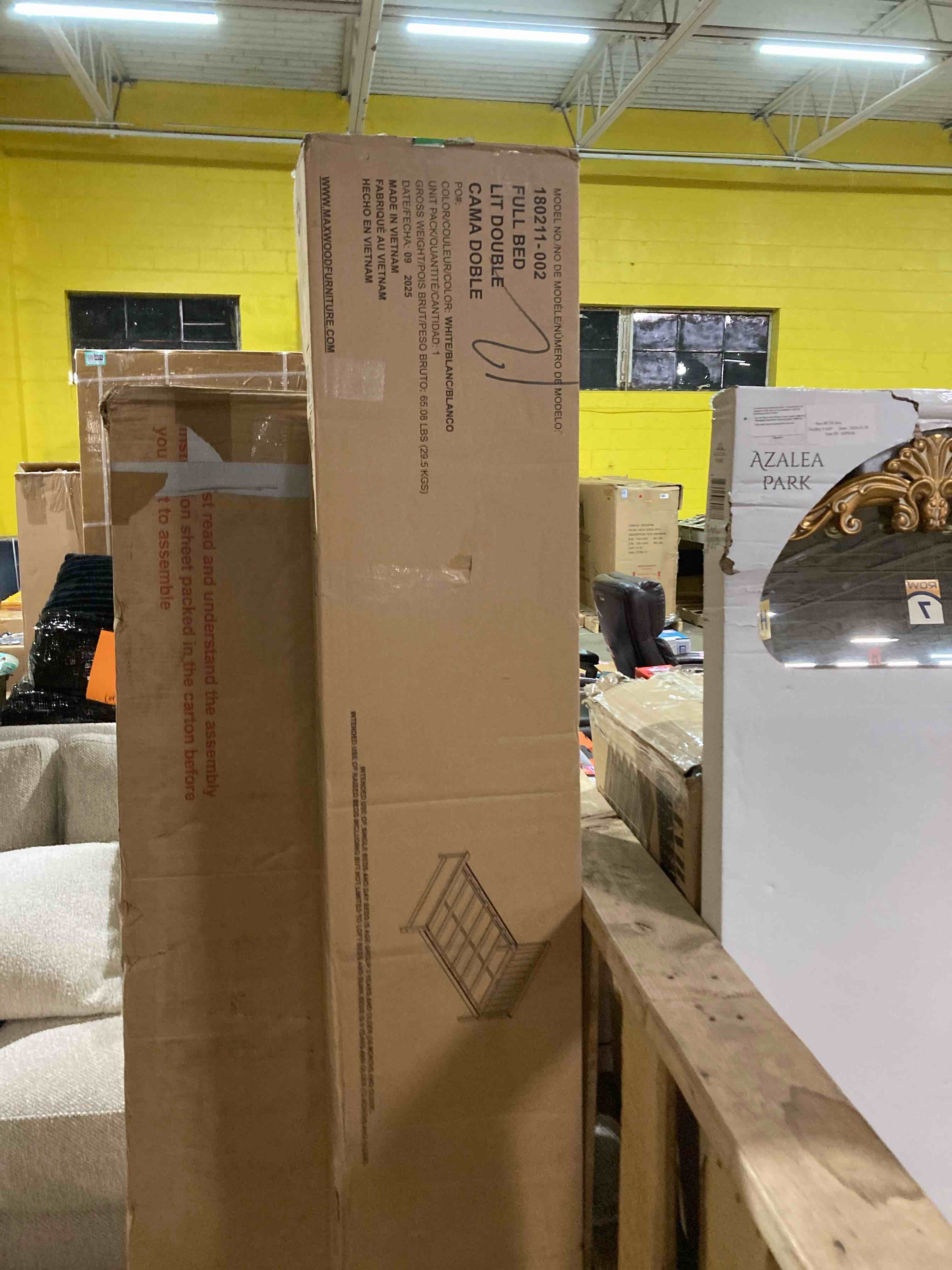 Condition photo showing New/Like New for Full Platform Bed 180211 (Mossing headboard)