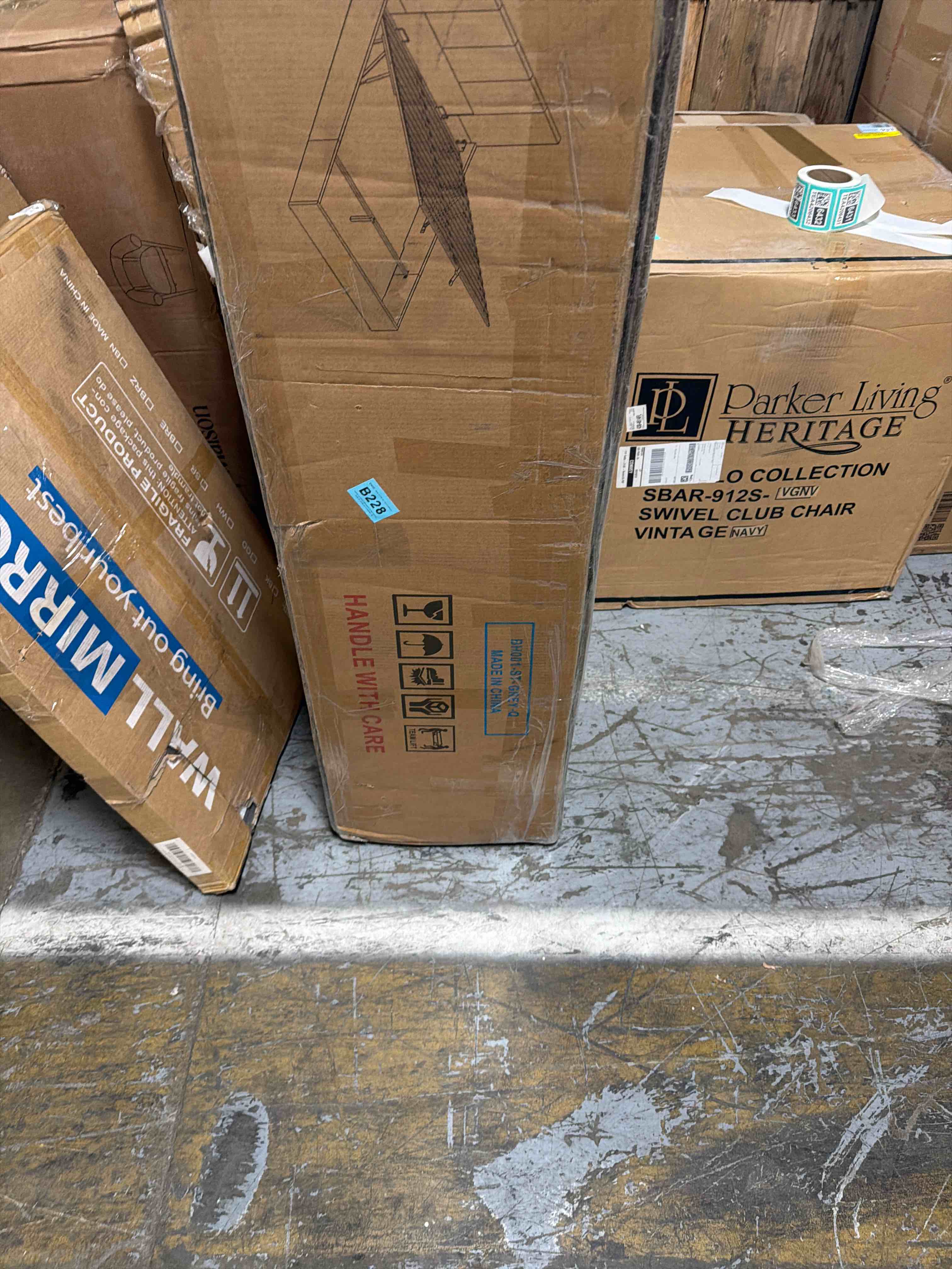 Condition photo showing As Is for Juanetta Hydraulic Lift Up Storage Upholstered Platform Bed