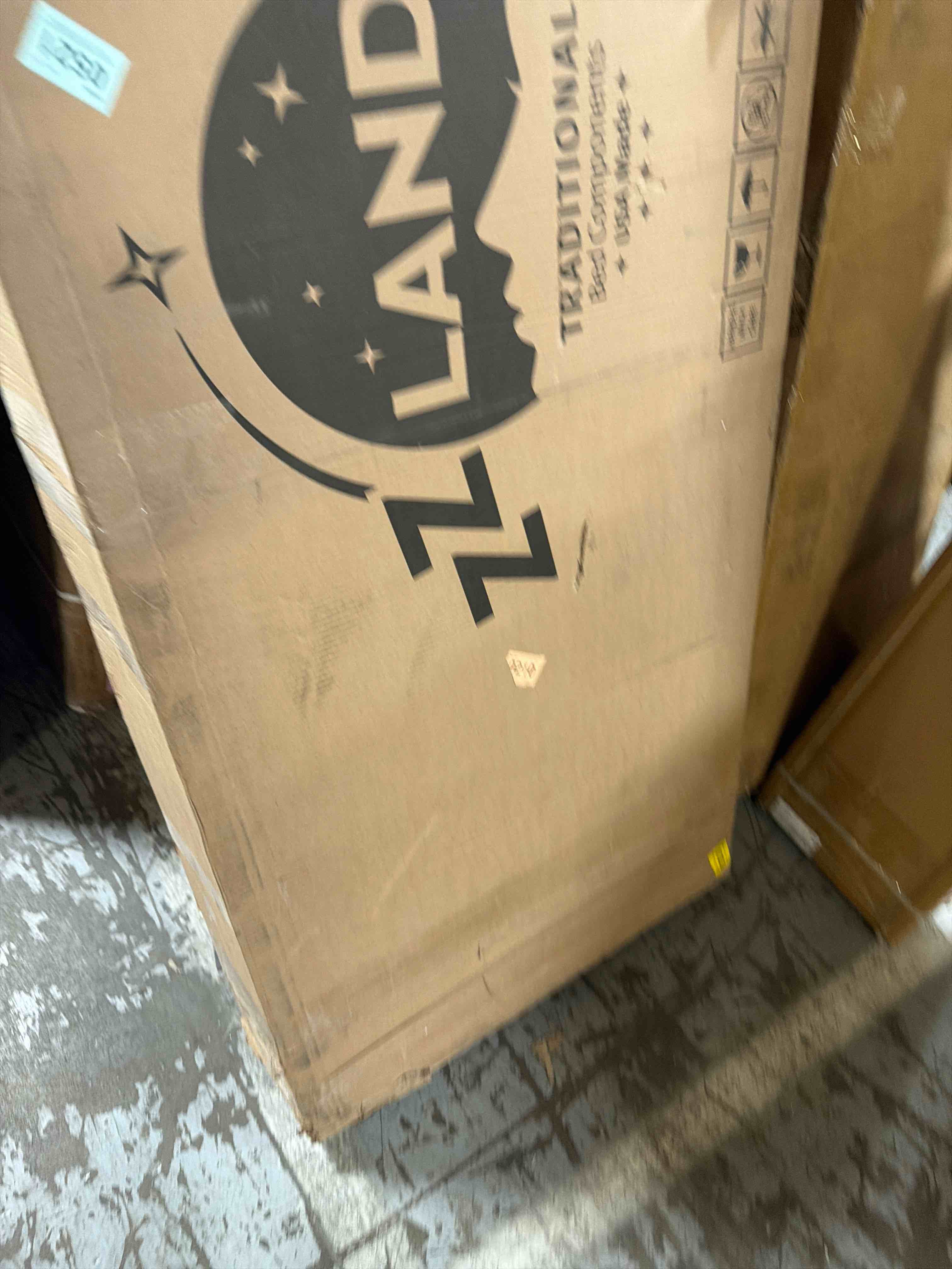 Condition photo showing As Is for Fully Assembled Traditional Box Spring/Foundation For Mattress