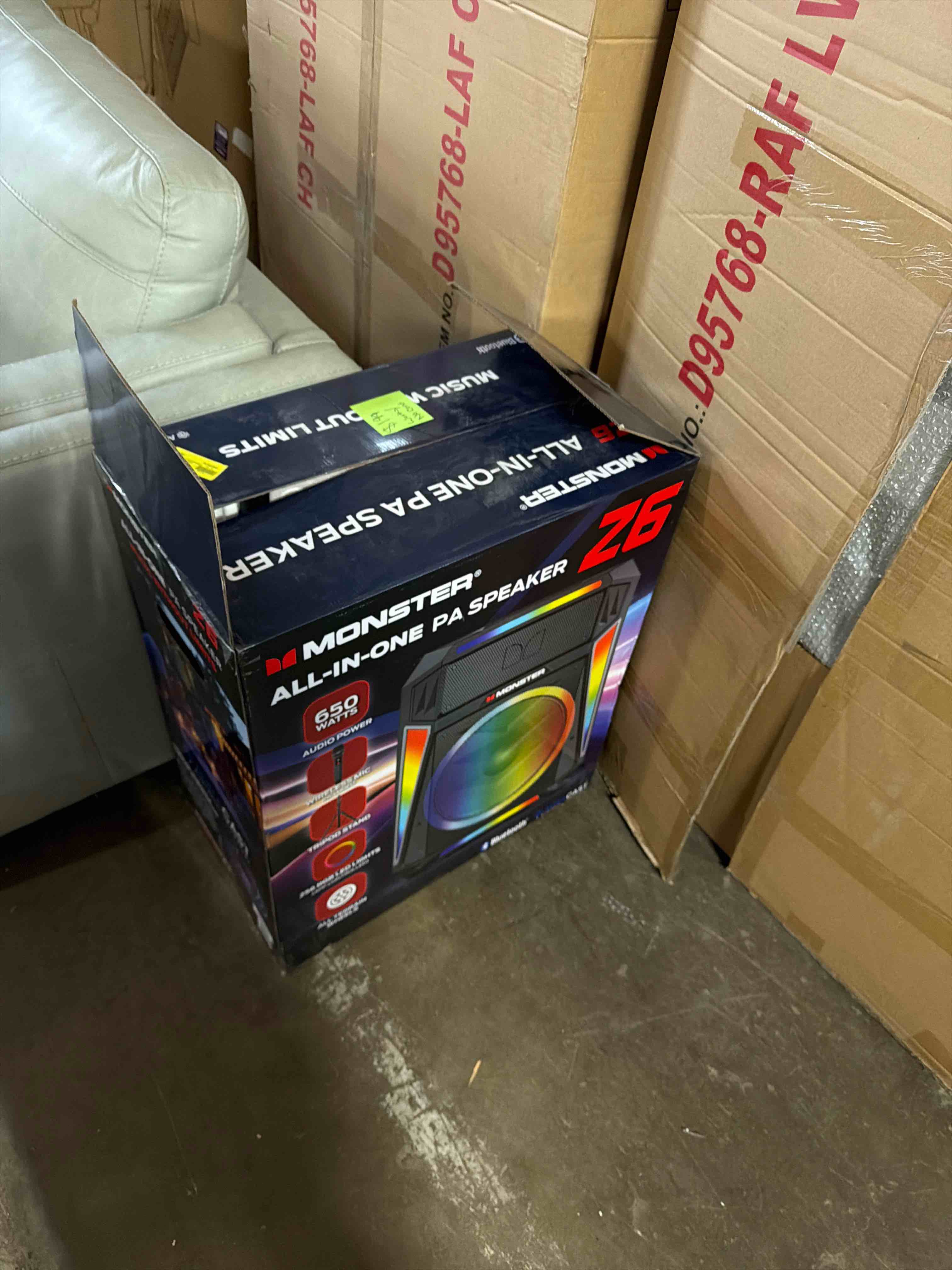 Condition photo showing As Is for Monster Z6 All-in-One PA Bluetooth Speaker System