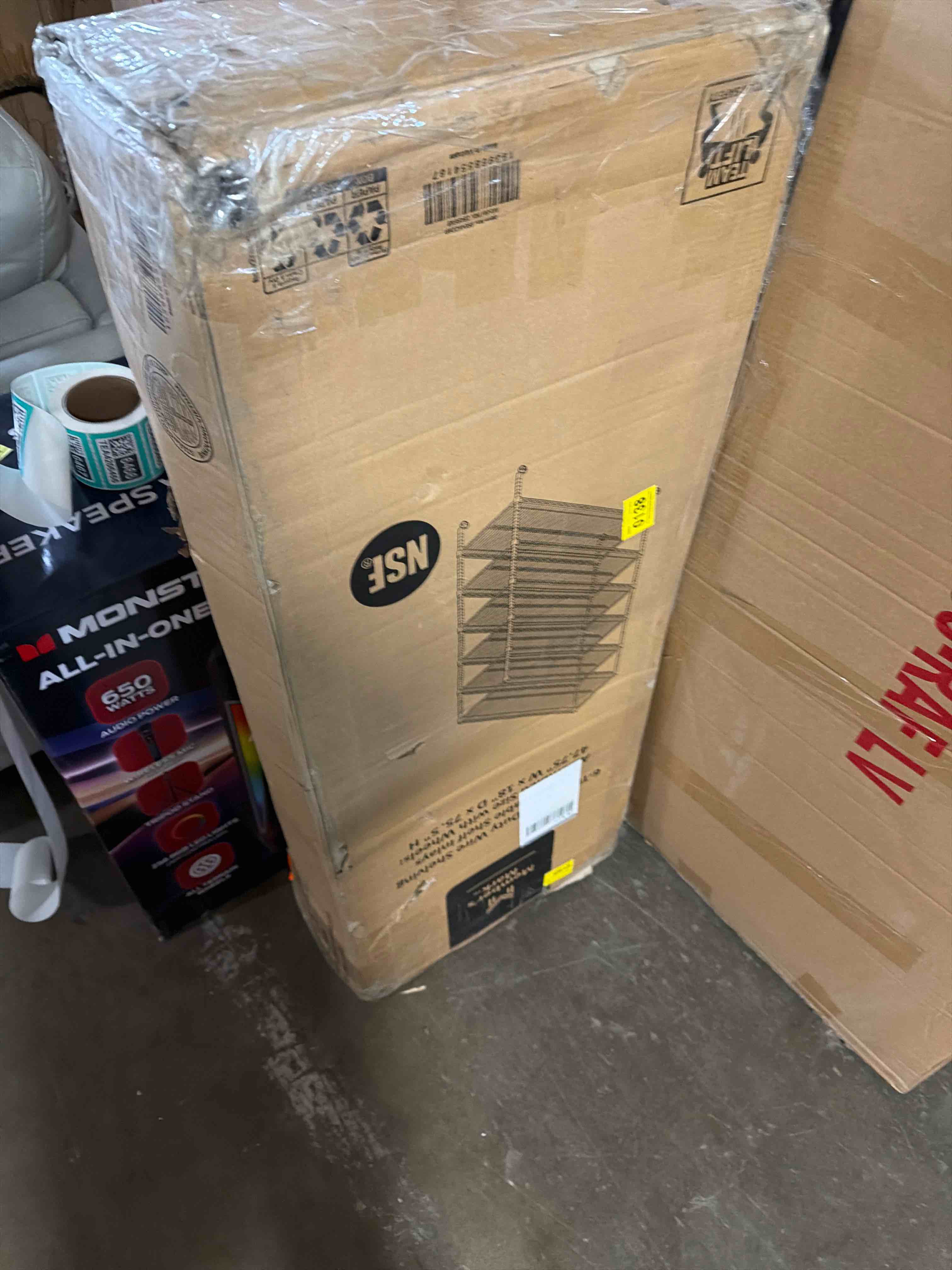 Condition photo showing As Is for Member's Mark 6-Tier NSF Heavy Duty Wire Shelving, 47.75" W x 18" D x 75.5" H