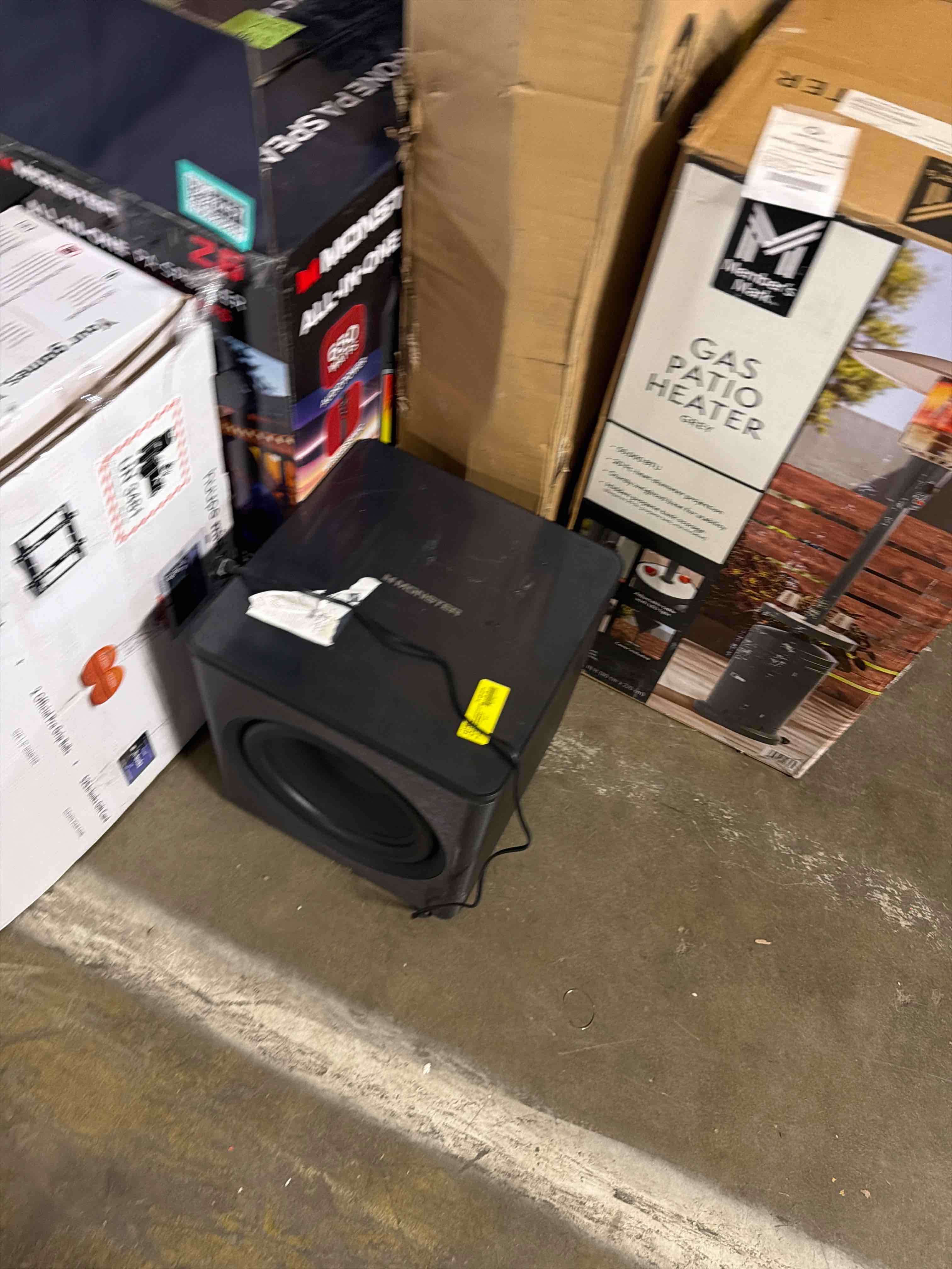 Condition photo showing As Is for Monster Soundstage Pro Dolby Atmos 7.1.2 Channel Soundbar with 12" Wireless Subwoofer, Bluetooth 5.4 Enabled, Remote and Wall Mount Kit Included