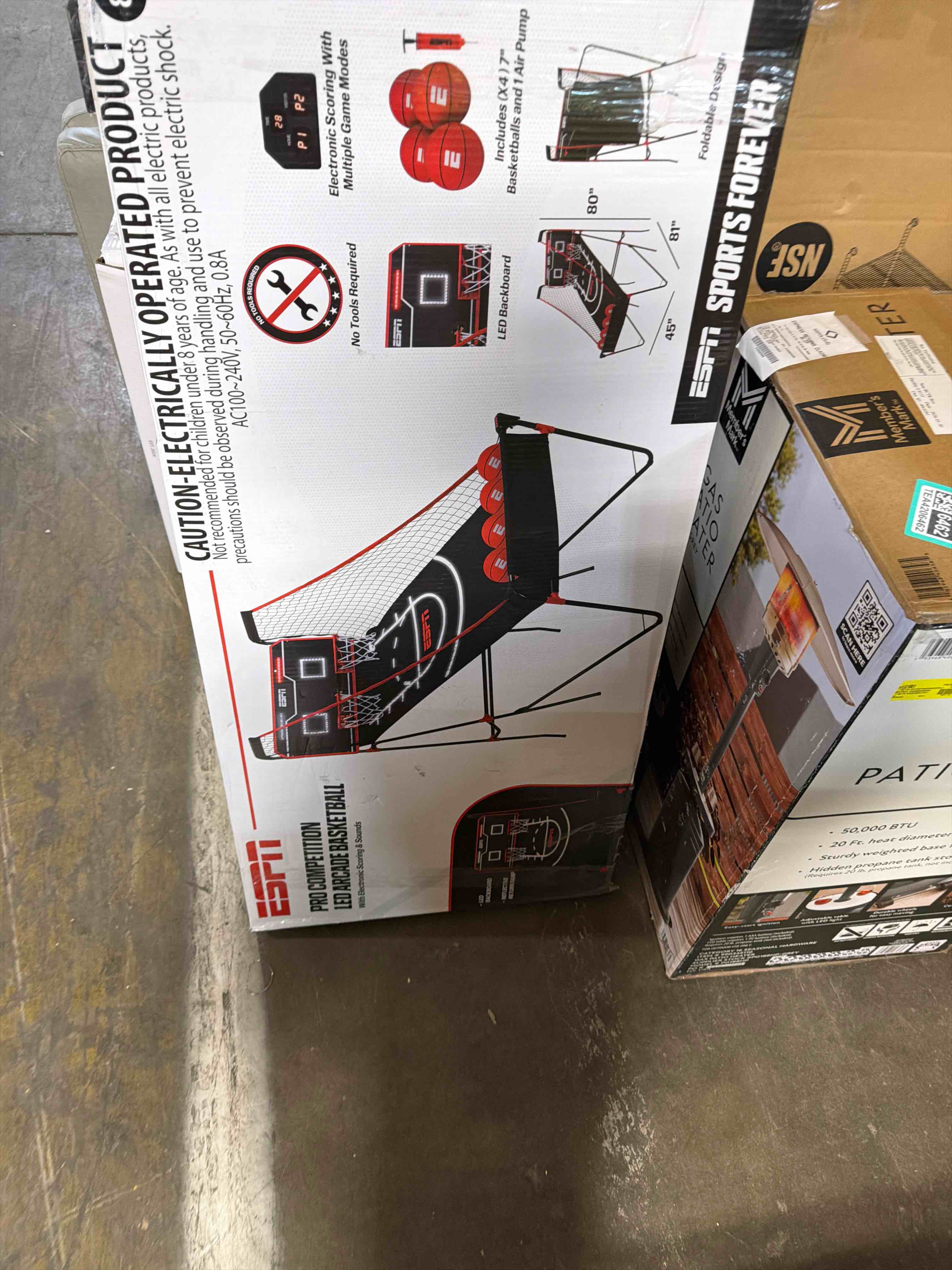 Condition photo showing As Is for Sam's Exclusive - ESPN Pro Competition LED 2-Player Arcade Basketball