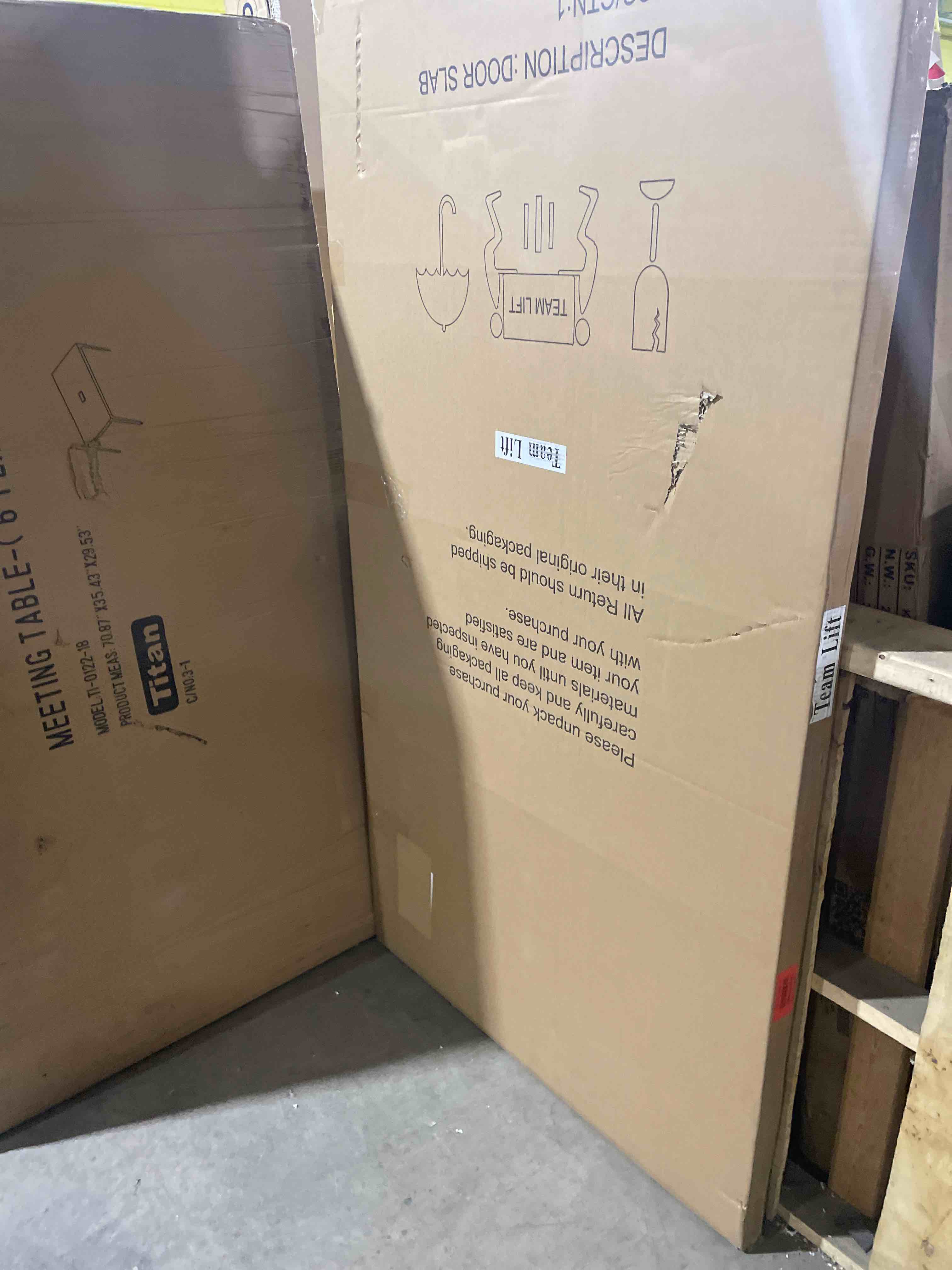 Condition photo showing New/Like New for 24" x 80" Clear Glass French Interior Door Slab, 10-Lite Glass Pantry Door for Bathroom Laundry Closet Pocket, Solid Core Pre-Assembled Panel Without Hardware, White