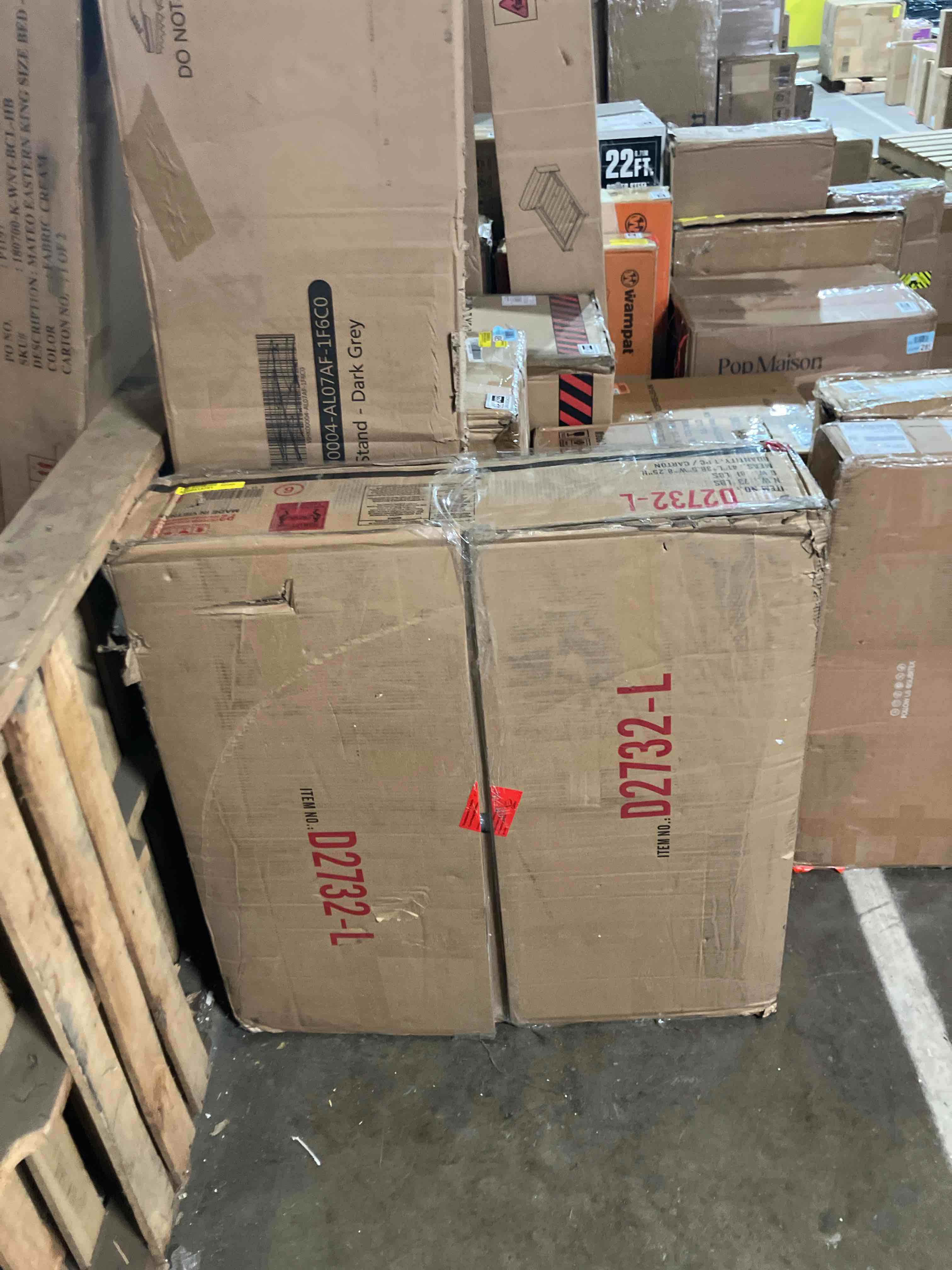 Condition photo showing As Is for Cloud Sectional Couches for Living Room, 4 Seater Cloud Modular Couch, L Shaped Corduroy Sectional Sofas with Ottoman, Boneless Comfy Sofa for Apartment, No-Assembly, Cream (Ledt arm chairs only)