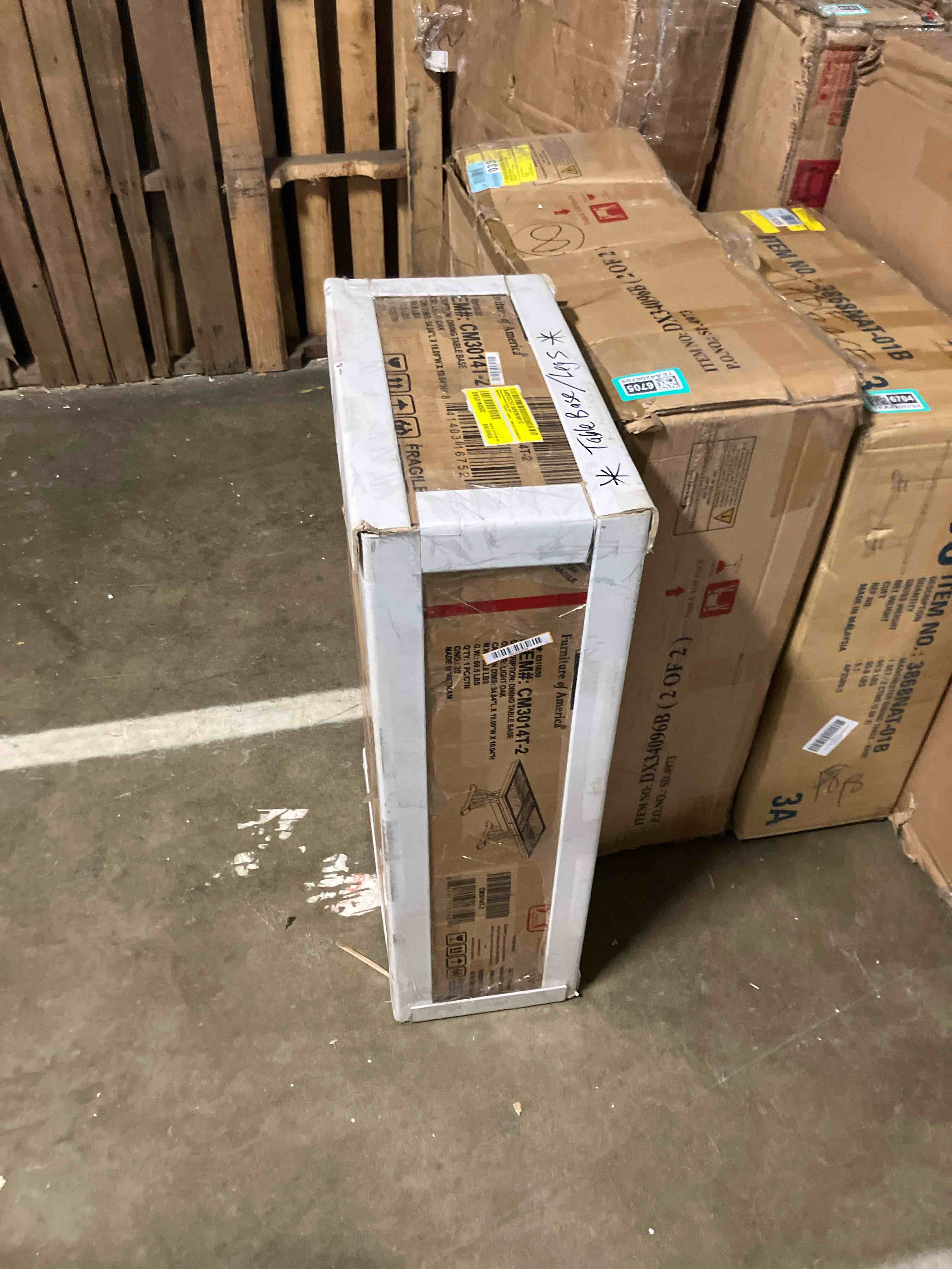 Condition photo showing As Is for Vintondale Extendable Dining Table (Table base only)